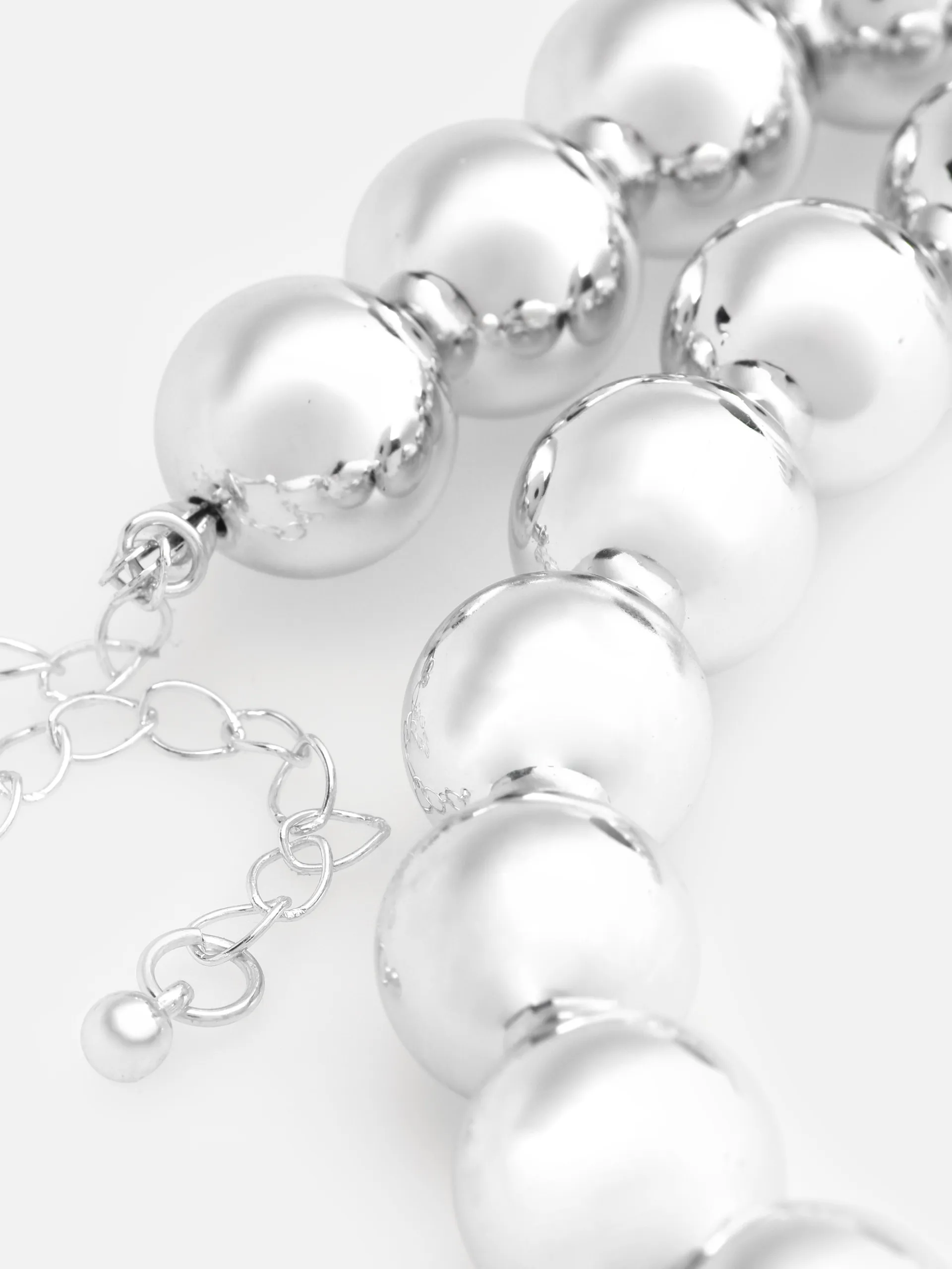 Metallic Orb Chain Necklace