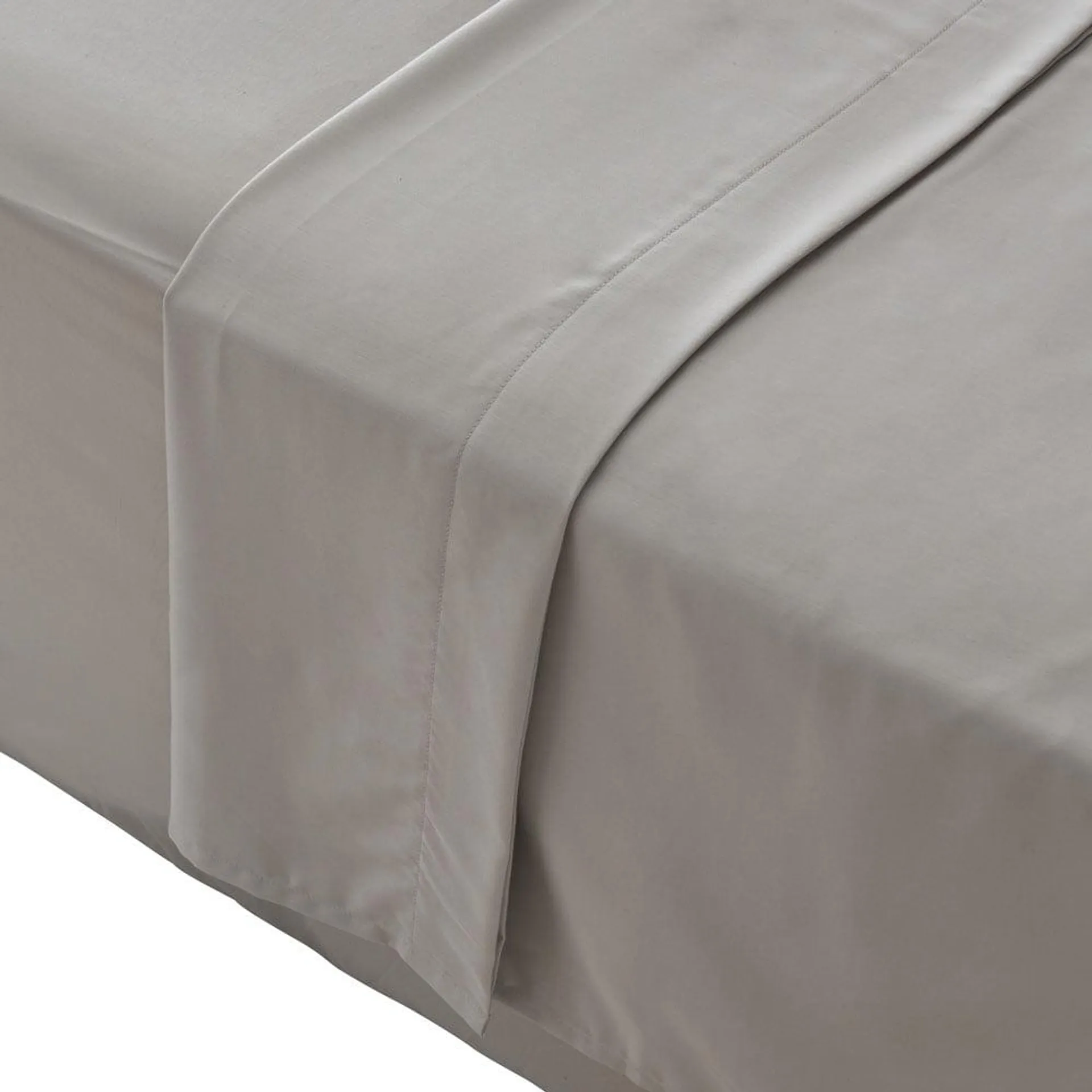 Wilko Best Silver 300 Thread Count Single Percale Flat Sheet