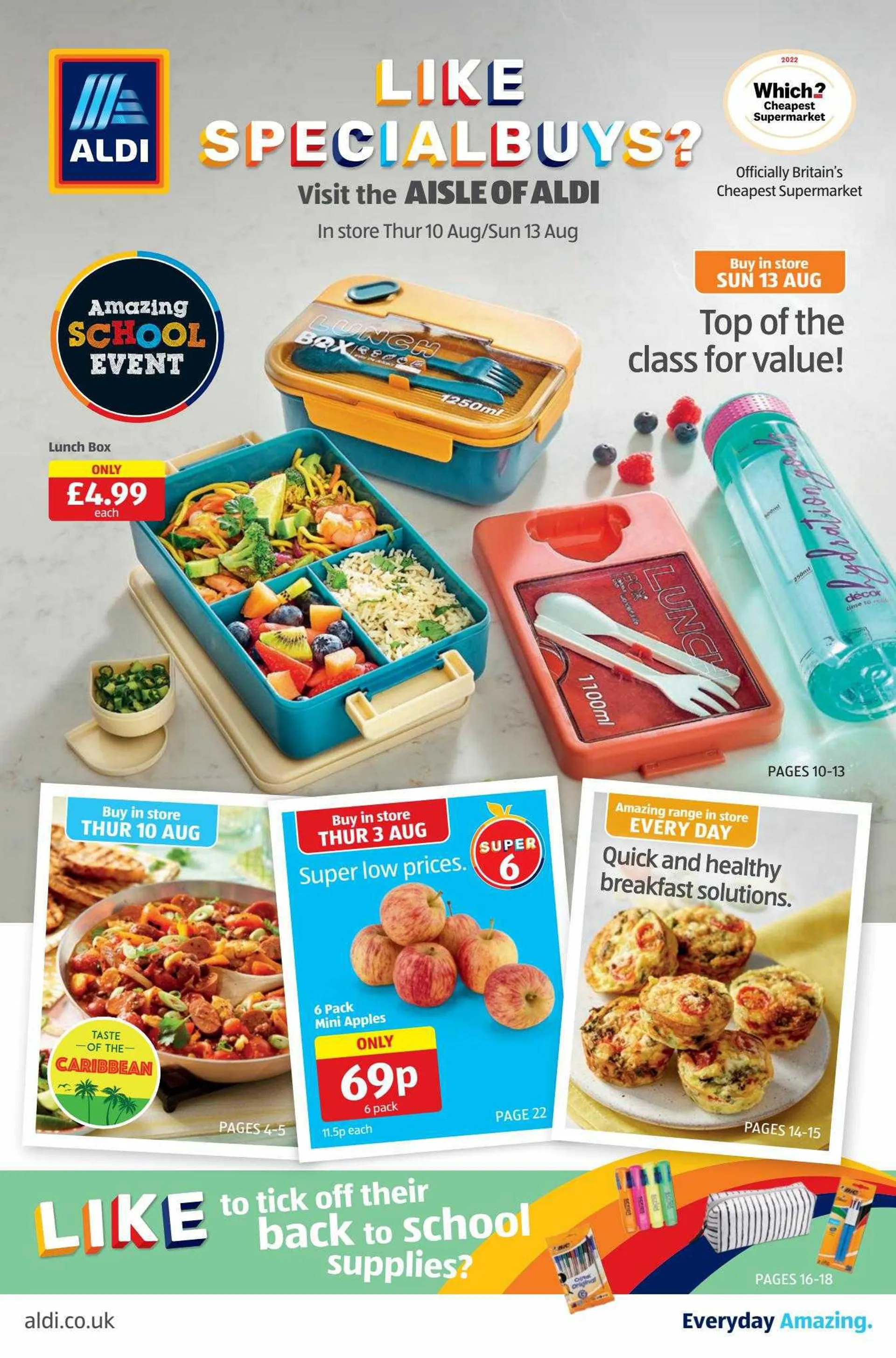 Aldi Weekly Offers from 10 August to 13 August 2023 - Catalogue Page 1