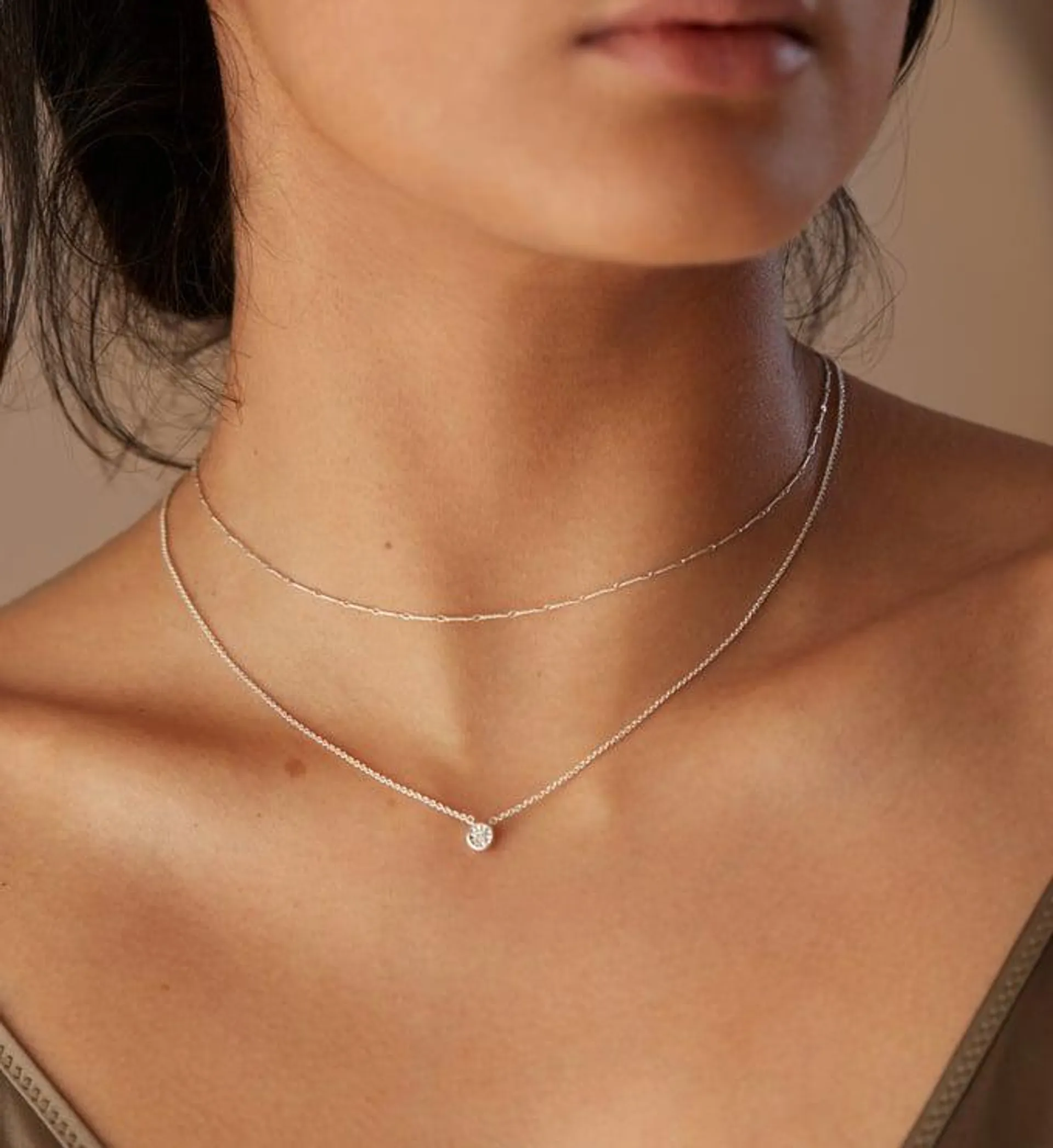 Diamond Essential and Fine Twist Choker Necklace Set