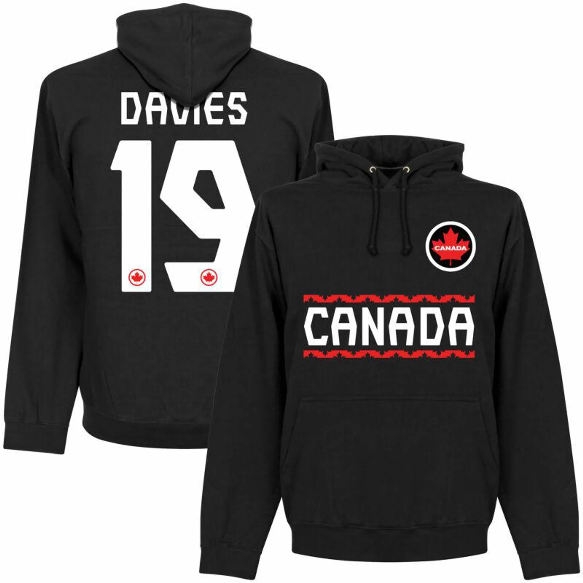 Canada Team Davies 19 Hoodie - Black