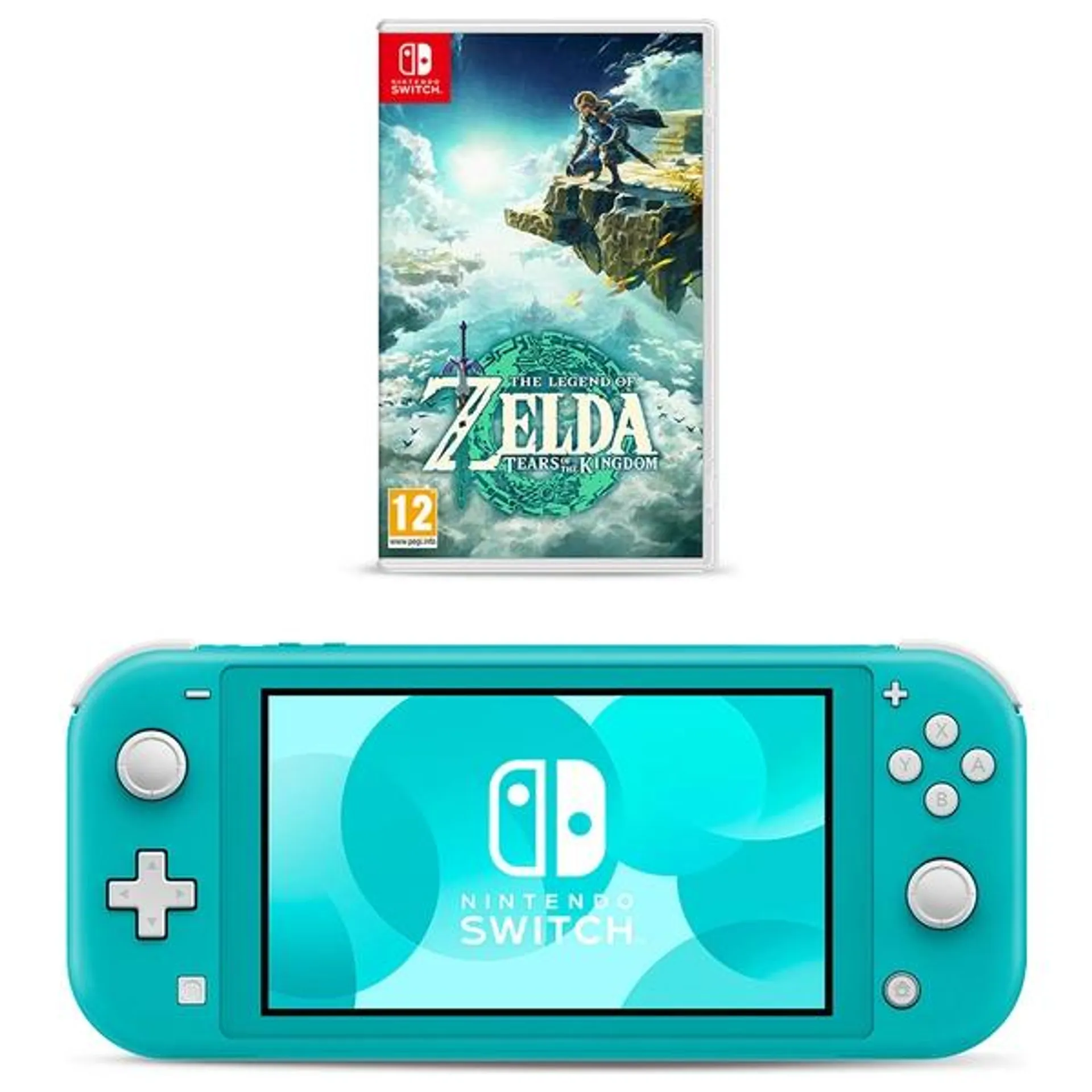 Nintendo Switch Lite Turquoise & The Legend of Zelda Tears of the Kingdom