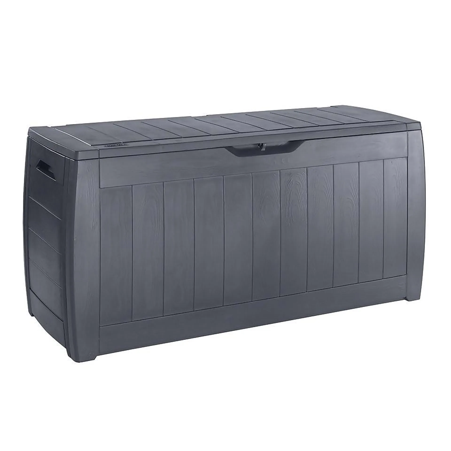 Homebase Essentials Hollywood Outdoor Garden Storage Box 270L - Grey