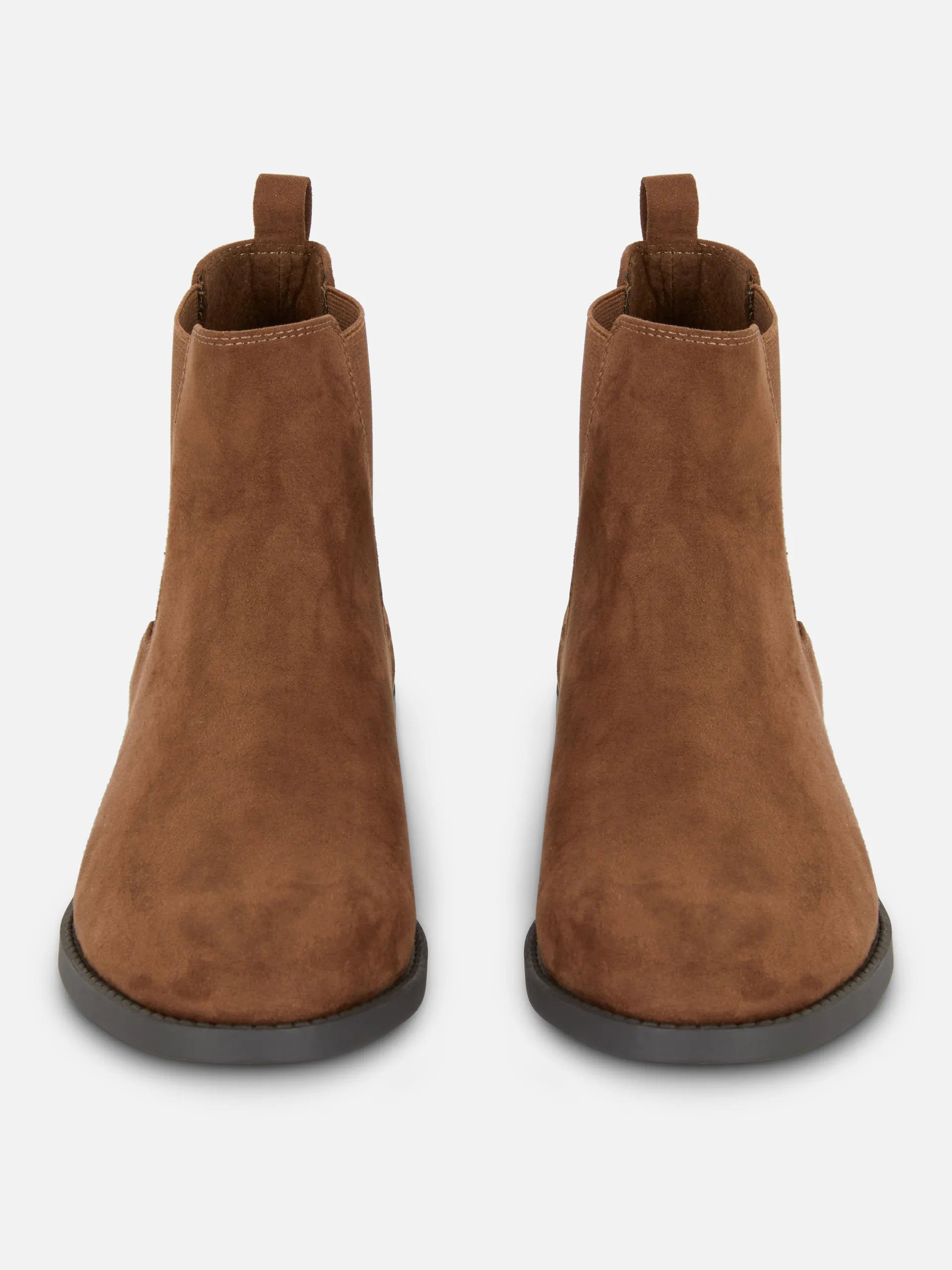 Faux Suede Chelsea Boots