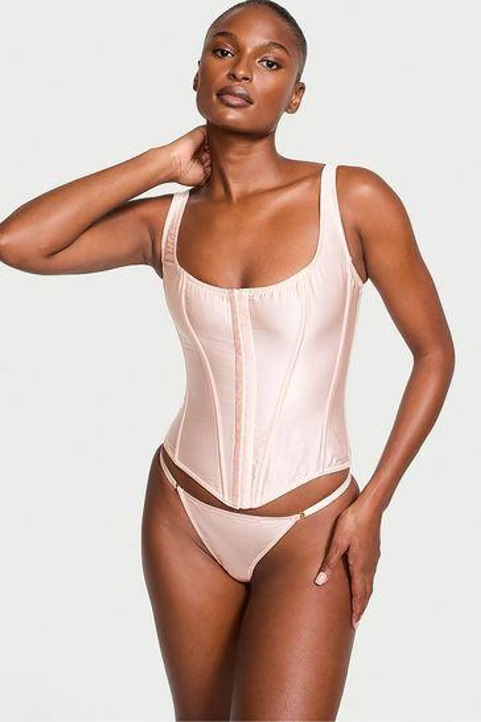 Very Sexy Archive Satin Corset and Knicker Set