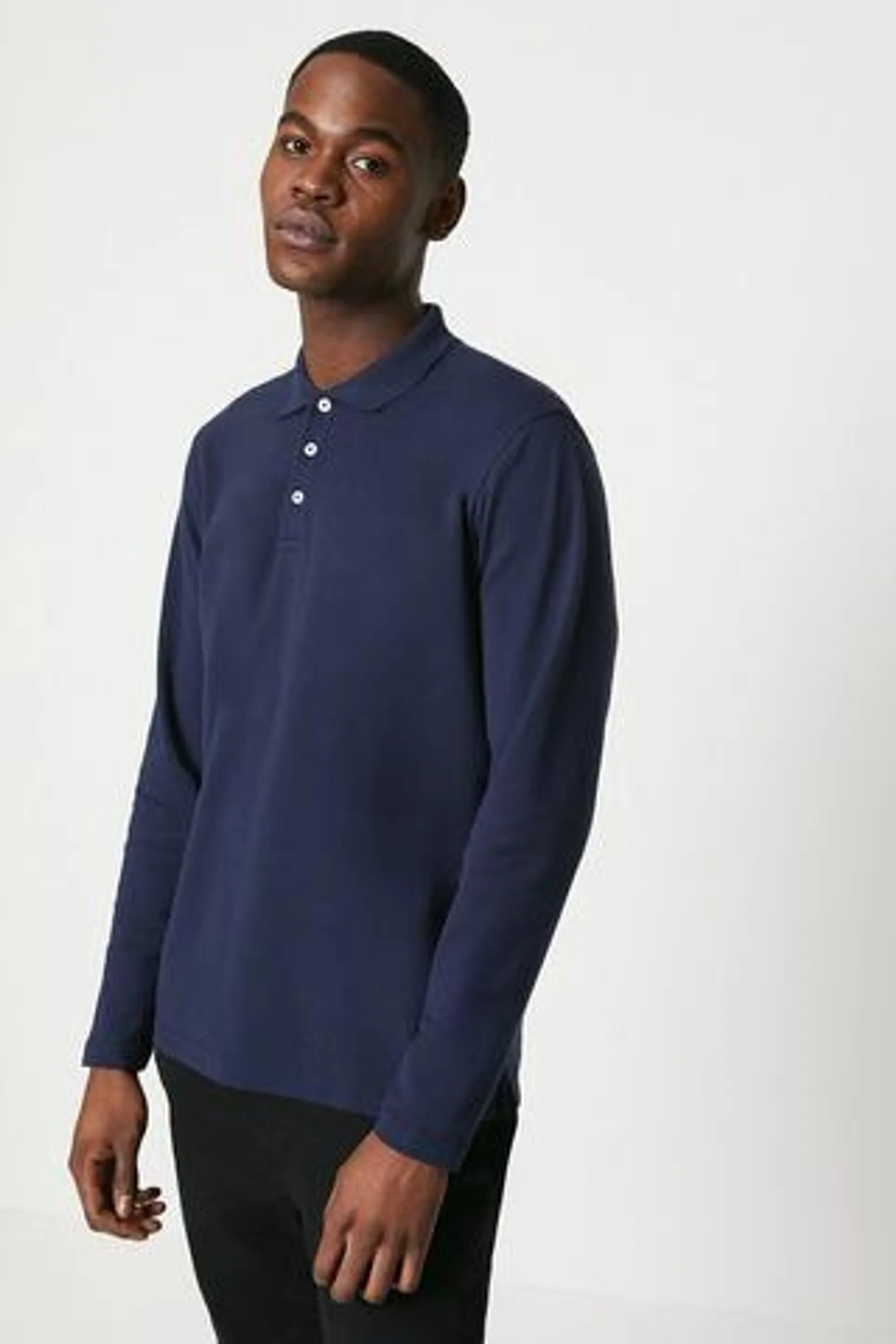 Interlock Long Sleeve Polo