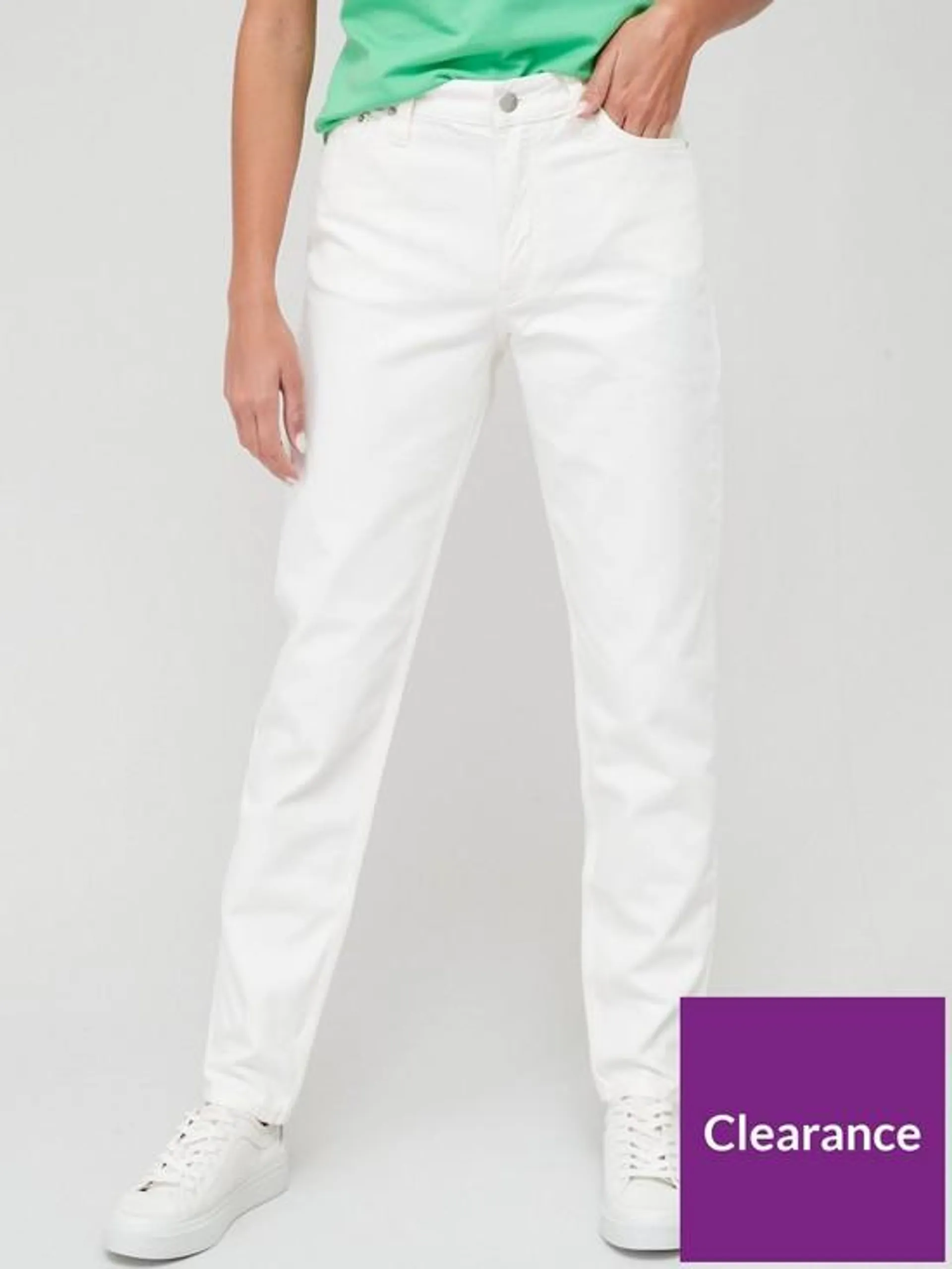 Calvin Klein Jeans Mom Jean - White