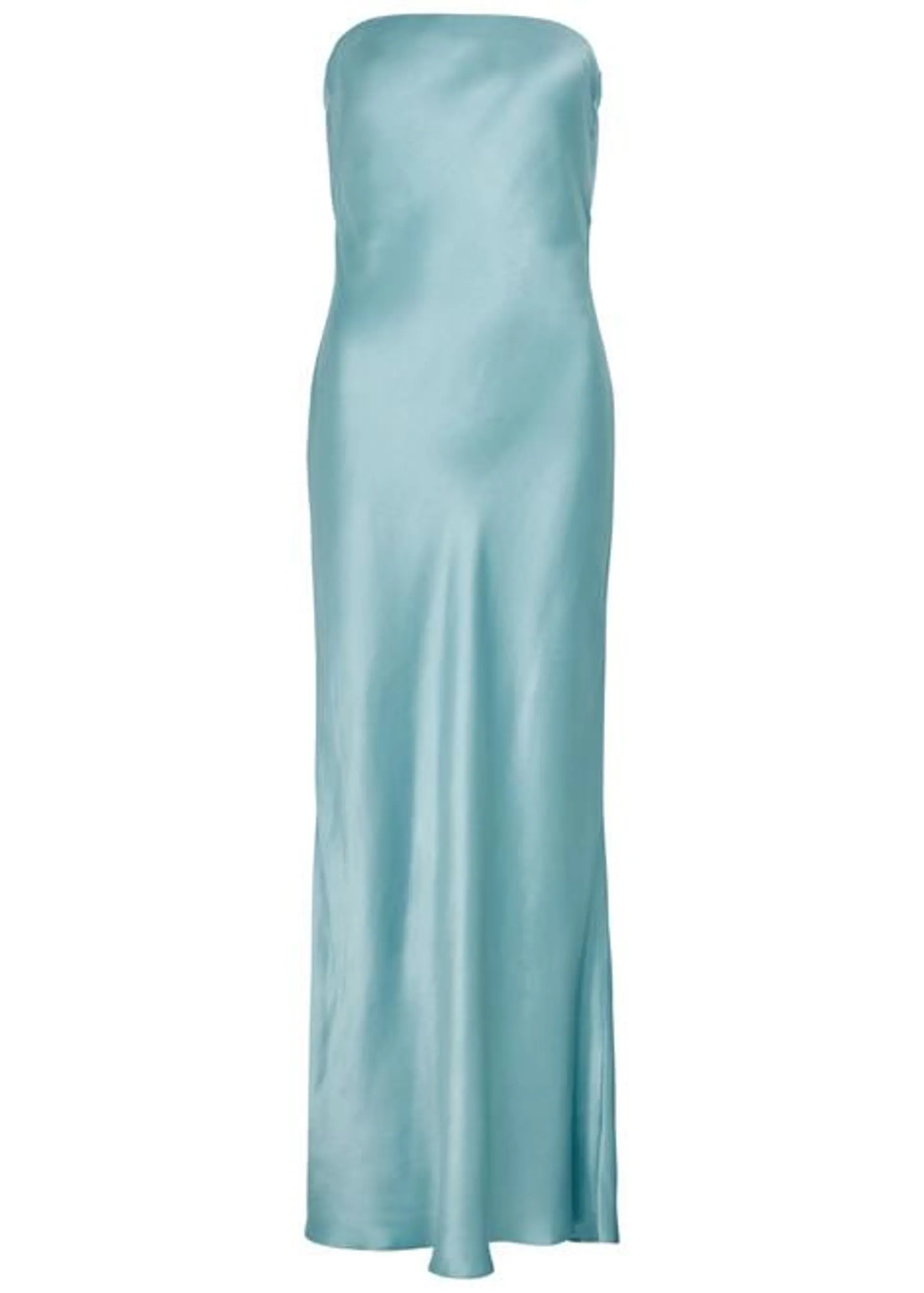 Moon Dance strapless satin maxi dress