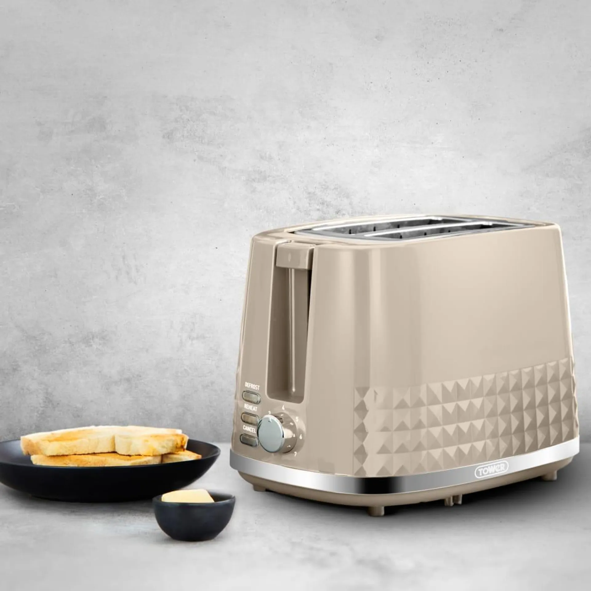 Tower Solitaire 2-Slice Toaster