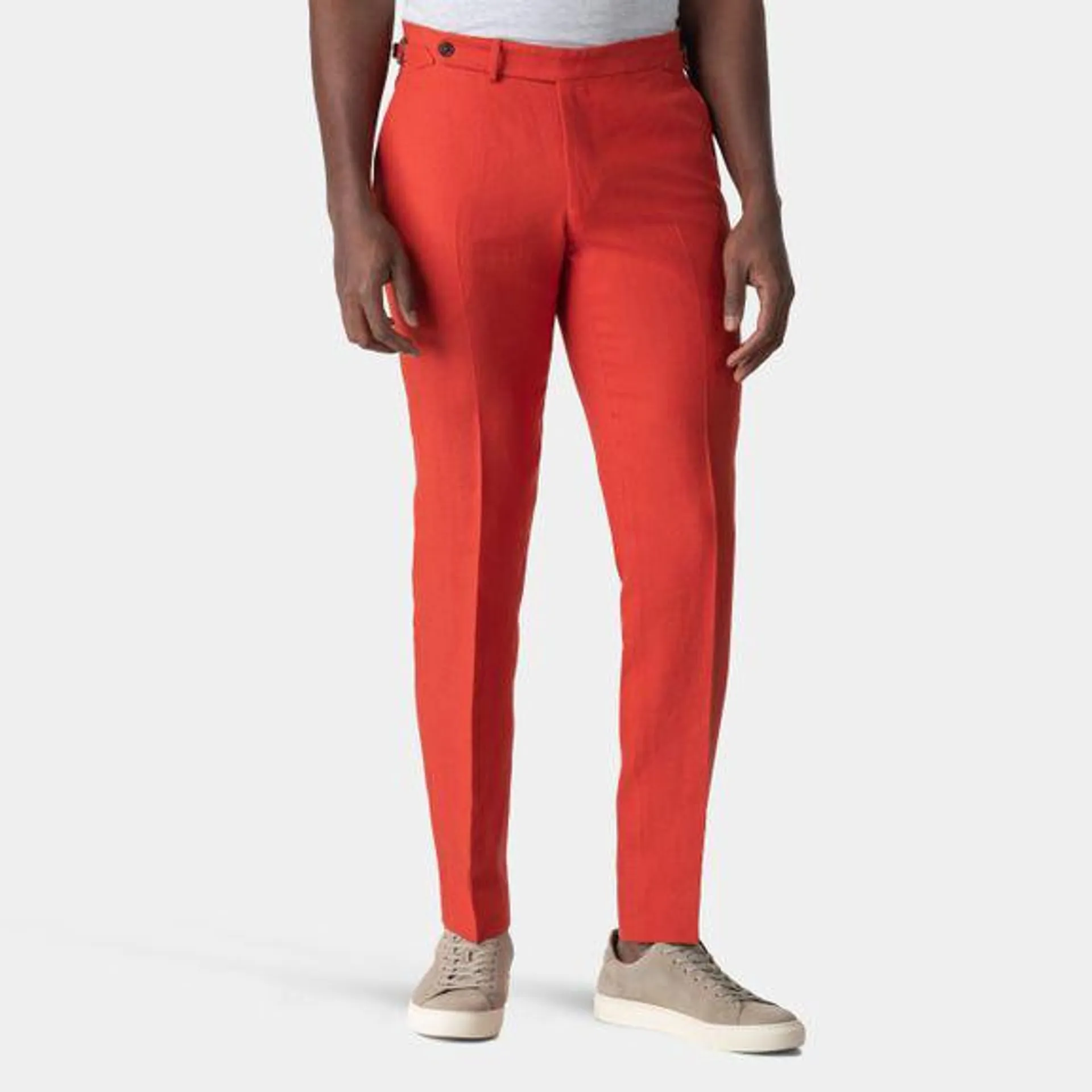 Grapefruit orange suit pants