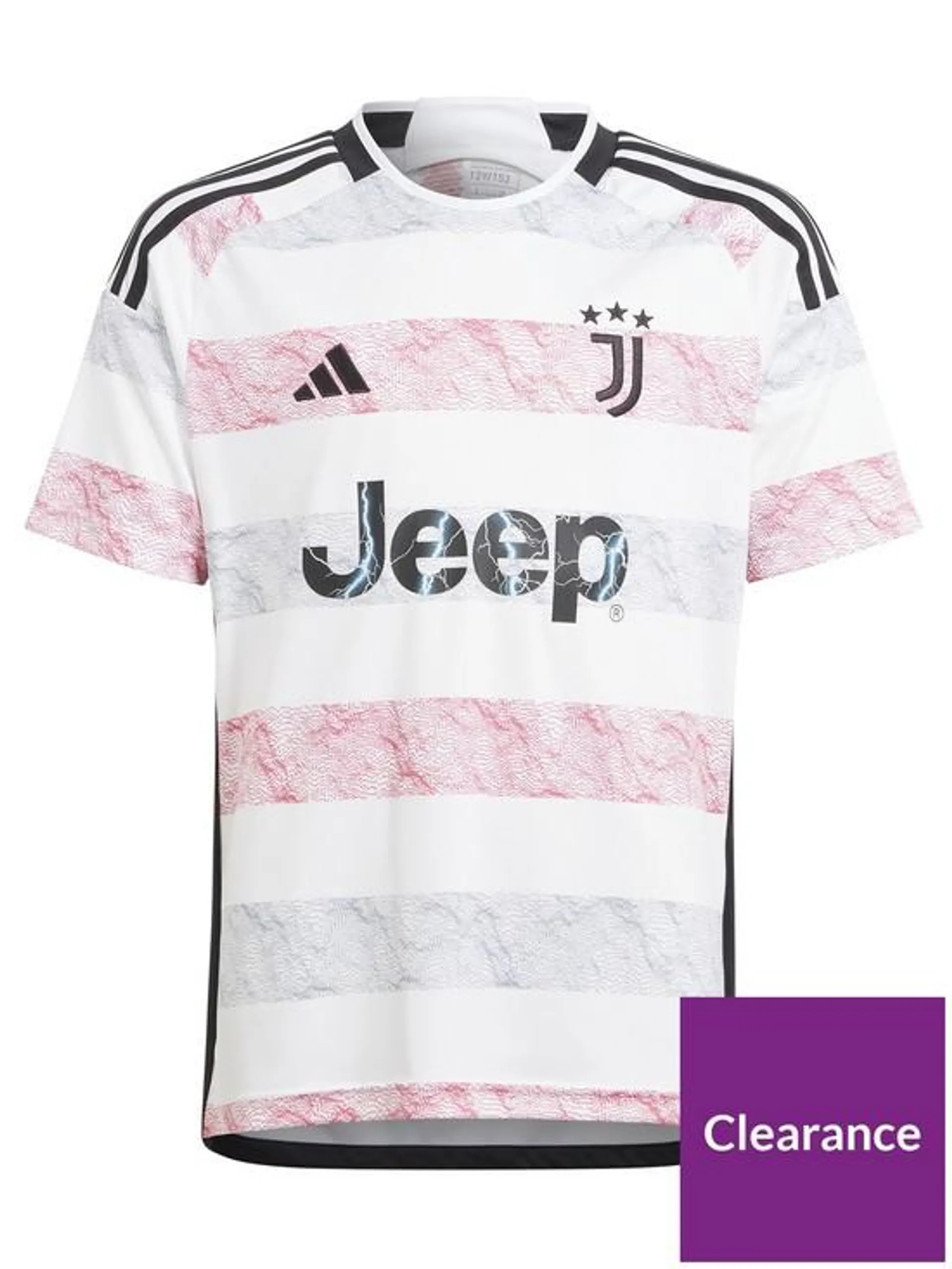 Juventus Junior 23/24 Away Stadium Replica Shirt - White