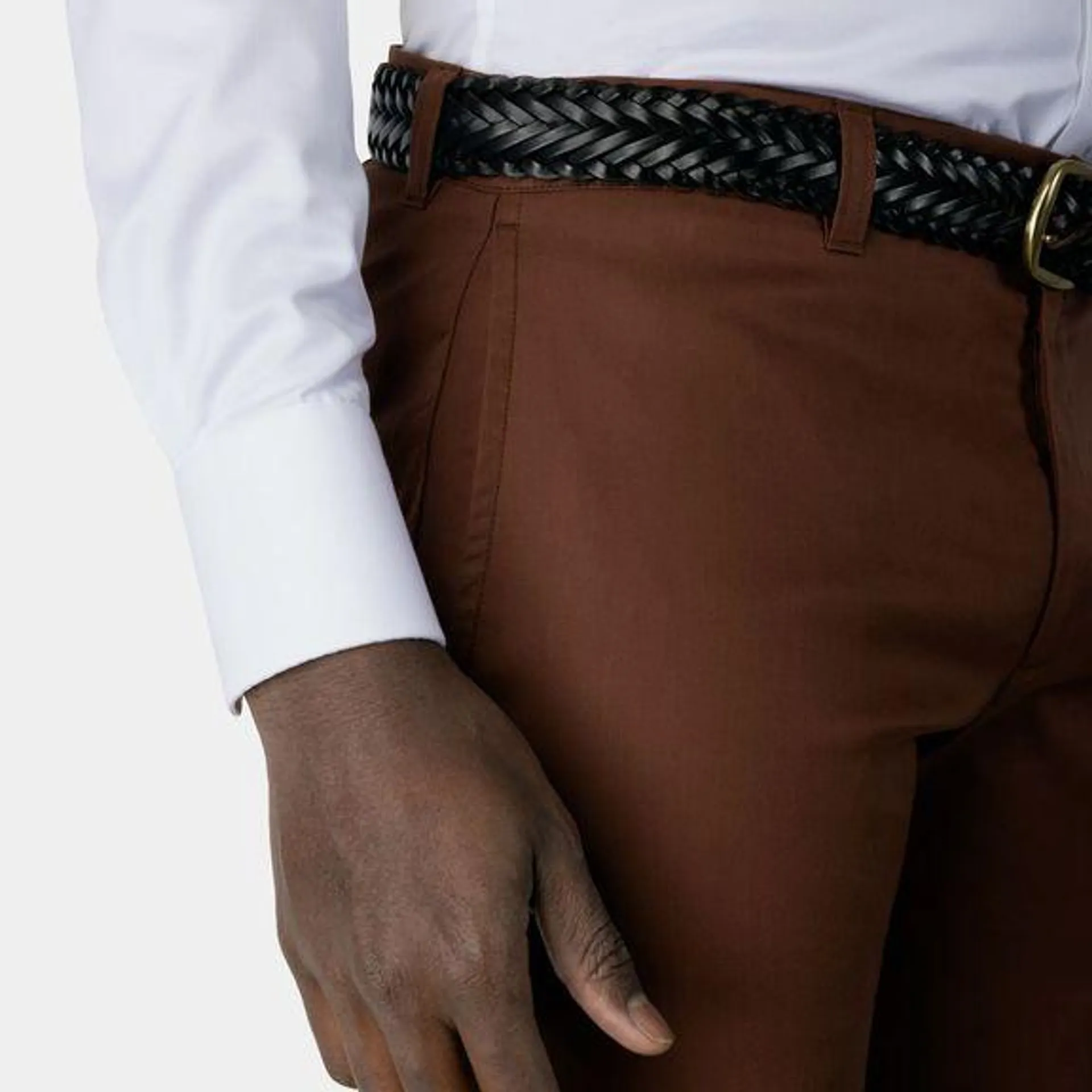 Cinnamon stretch chinos