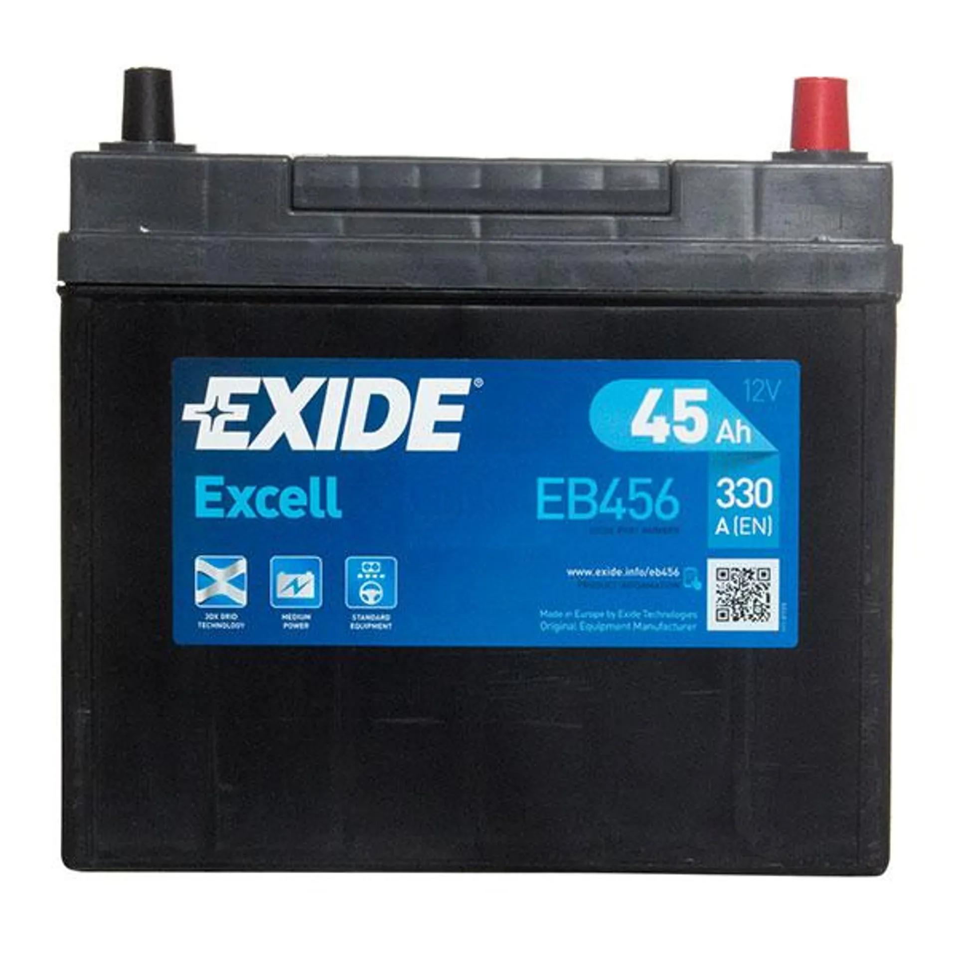 Exide Excel Car Battery 156 - 3 Year Guarantee