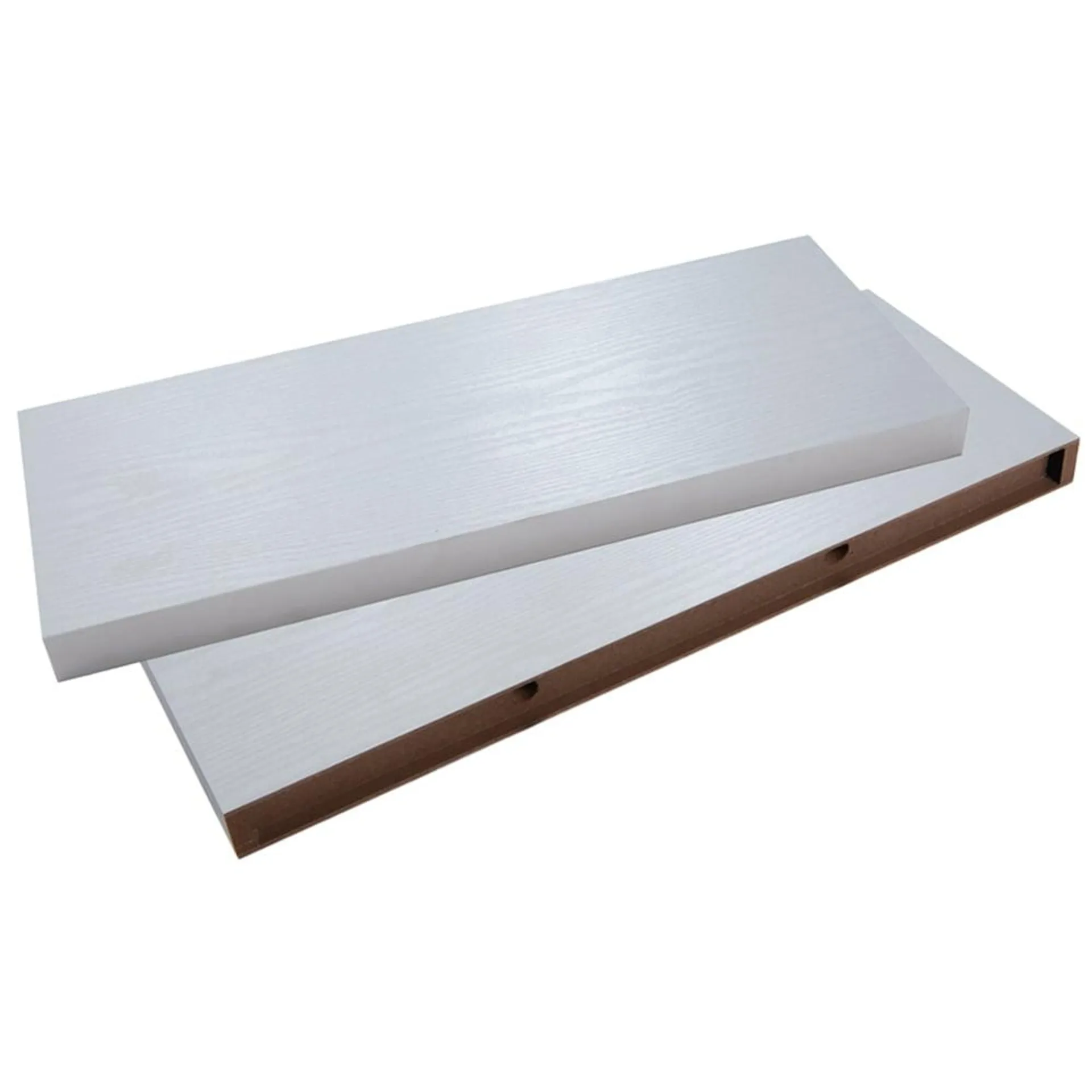 Greenhurst 60cm 2 Pack White Easy Fit Floating Shelf