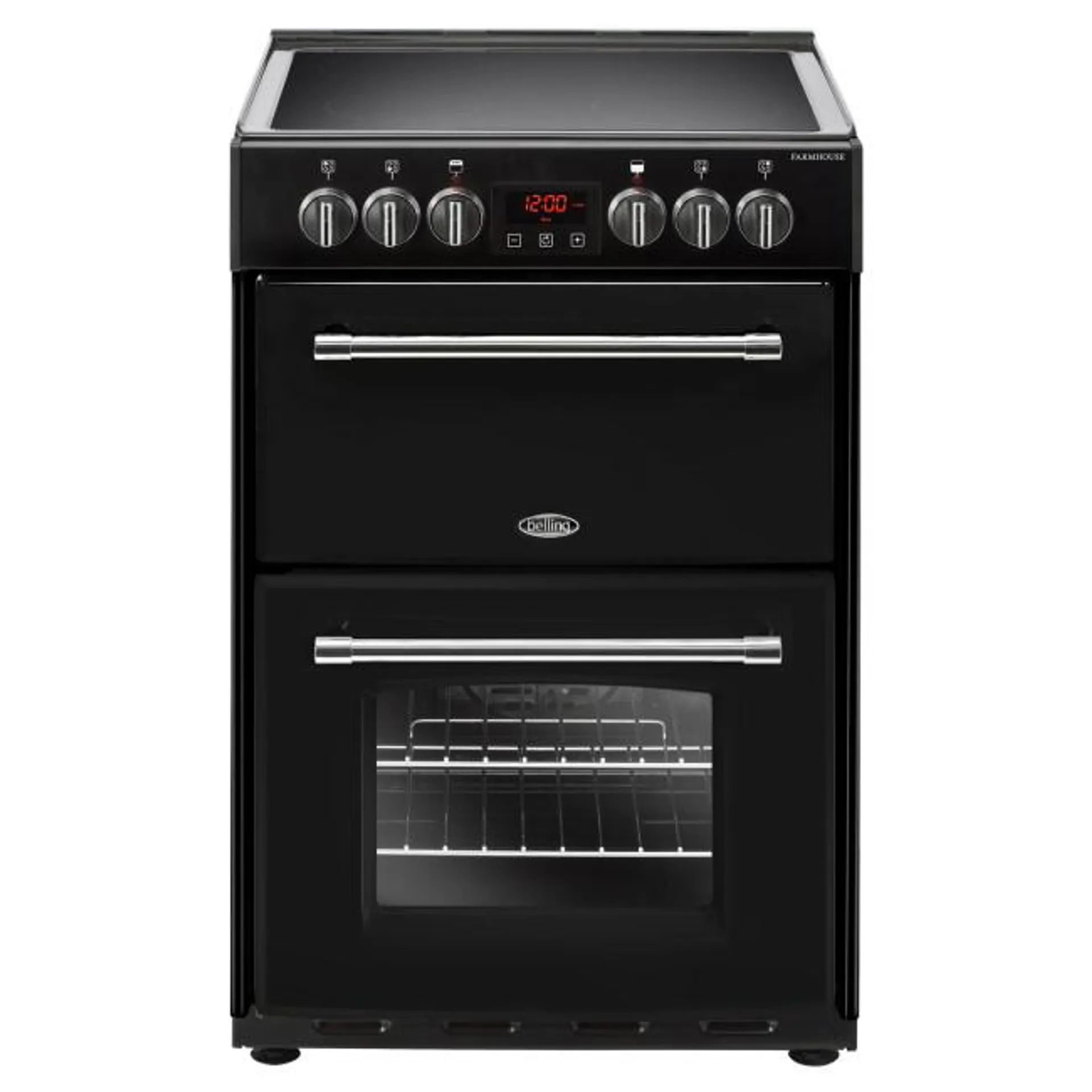 Belling Farmhouse 60cm Electric Cooker - Black