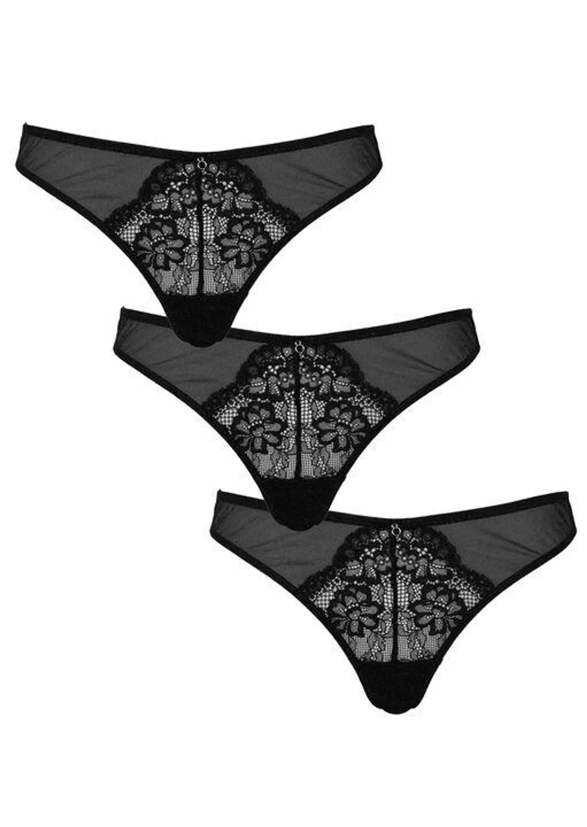 Sexy Lace Planet 3 Pack Thongs