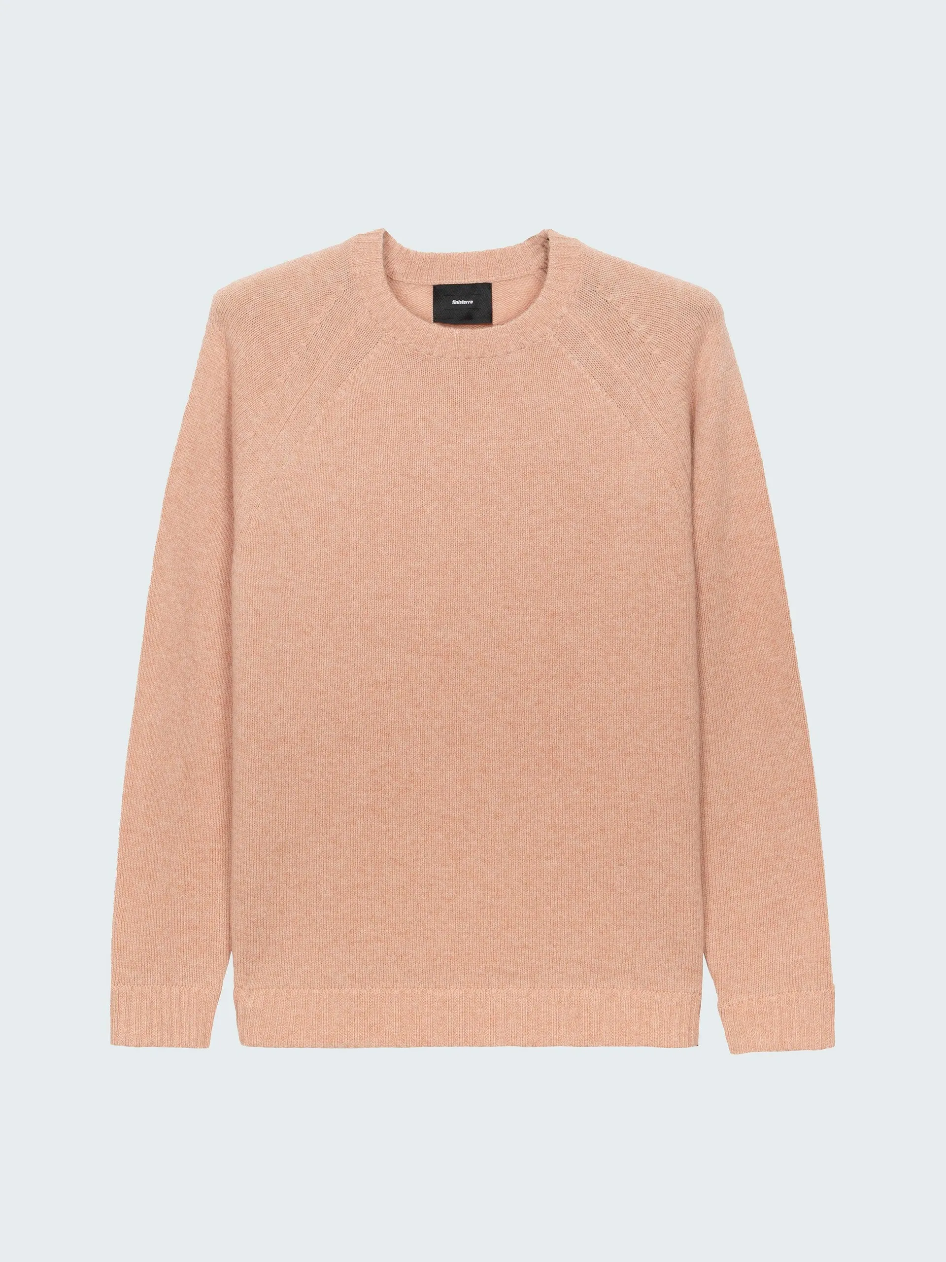 Knitted sweatshirt style wool blend jumper in pink