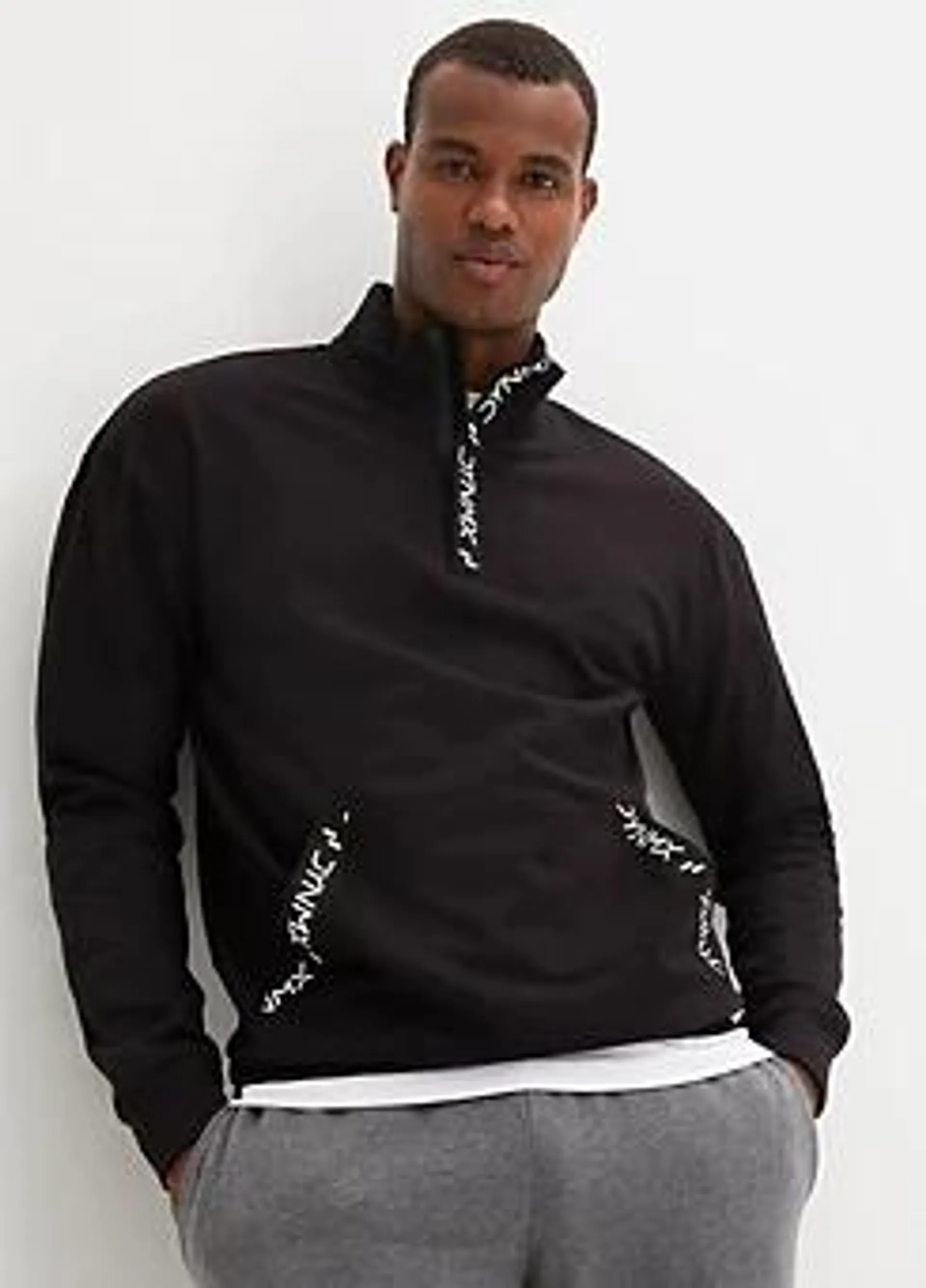 Zip Collar Sweatshirt