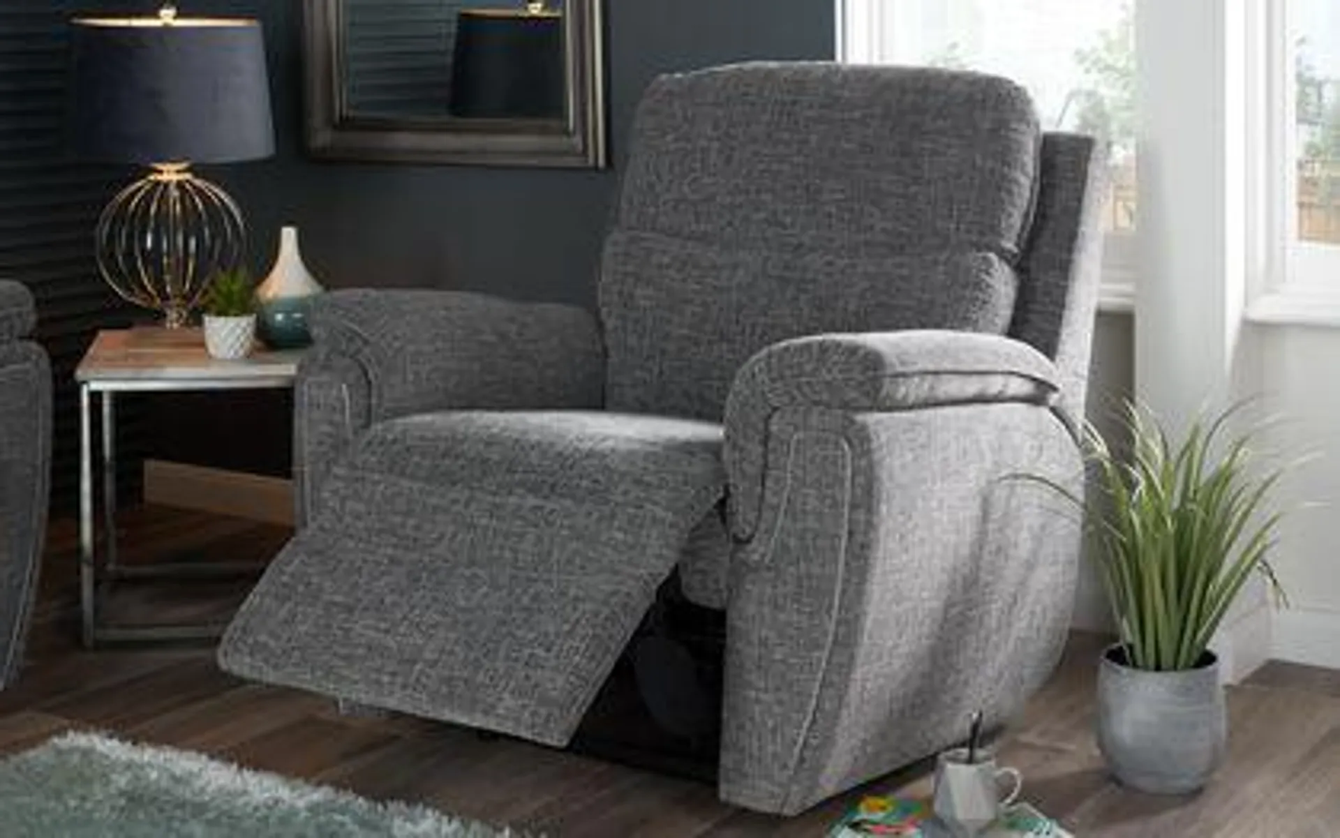 Ashton Fabric Manual Recliner Chair