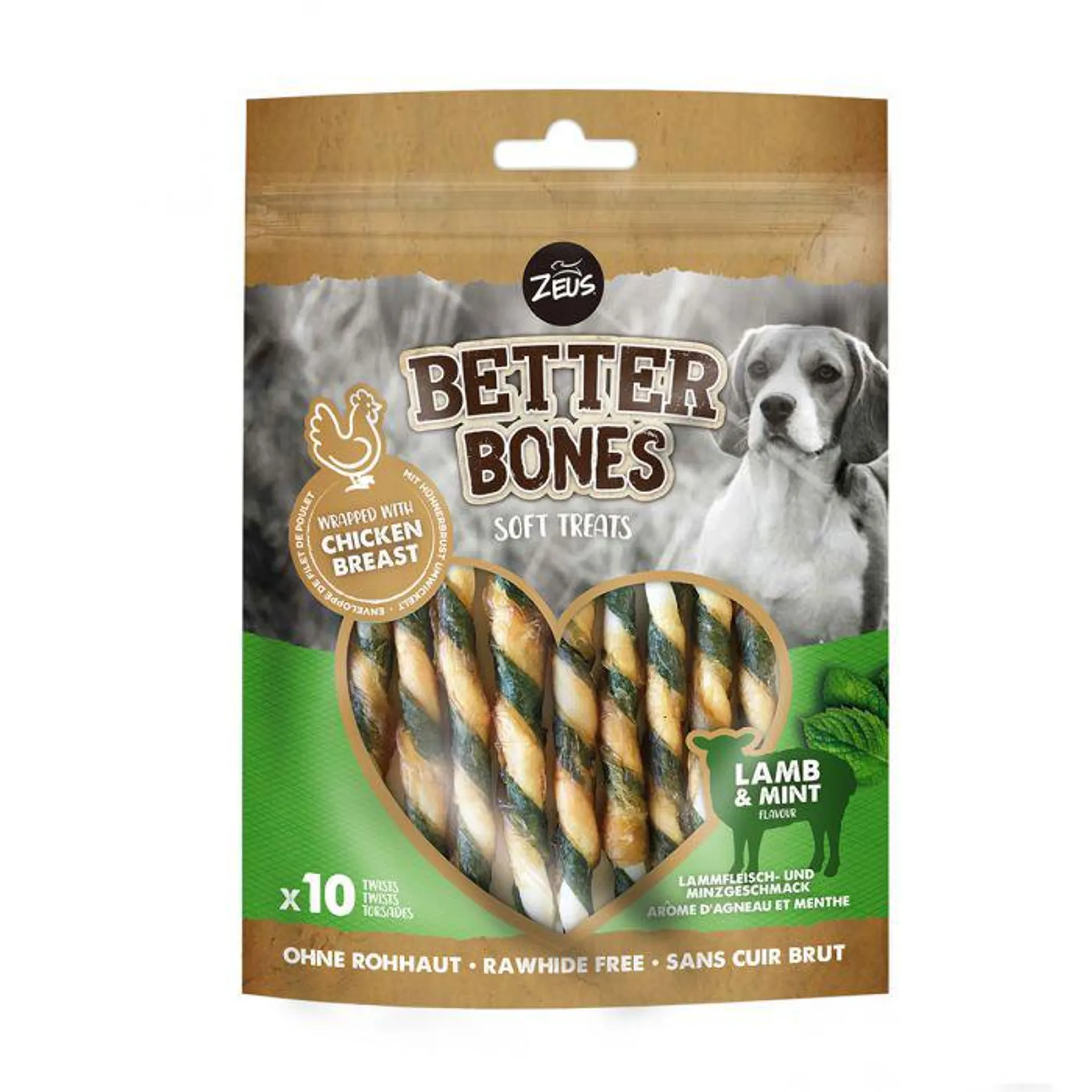 Zeus Better Bones Lamb & Mint Twists