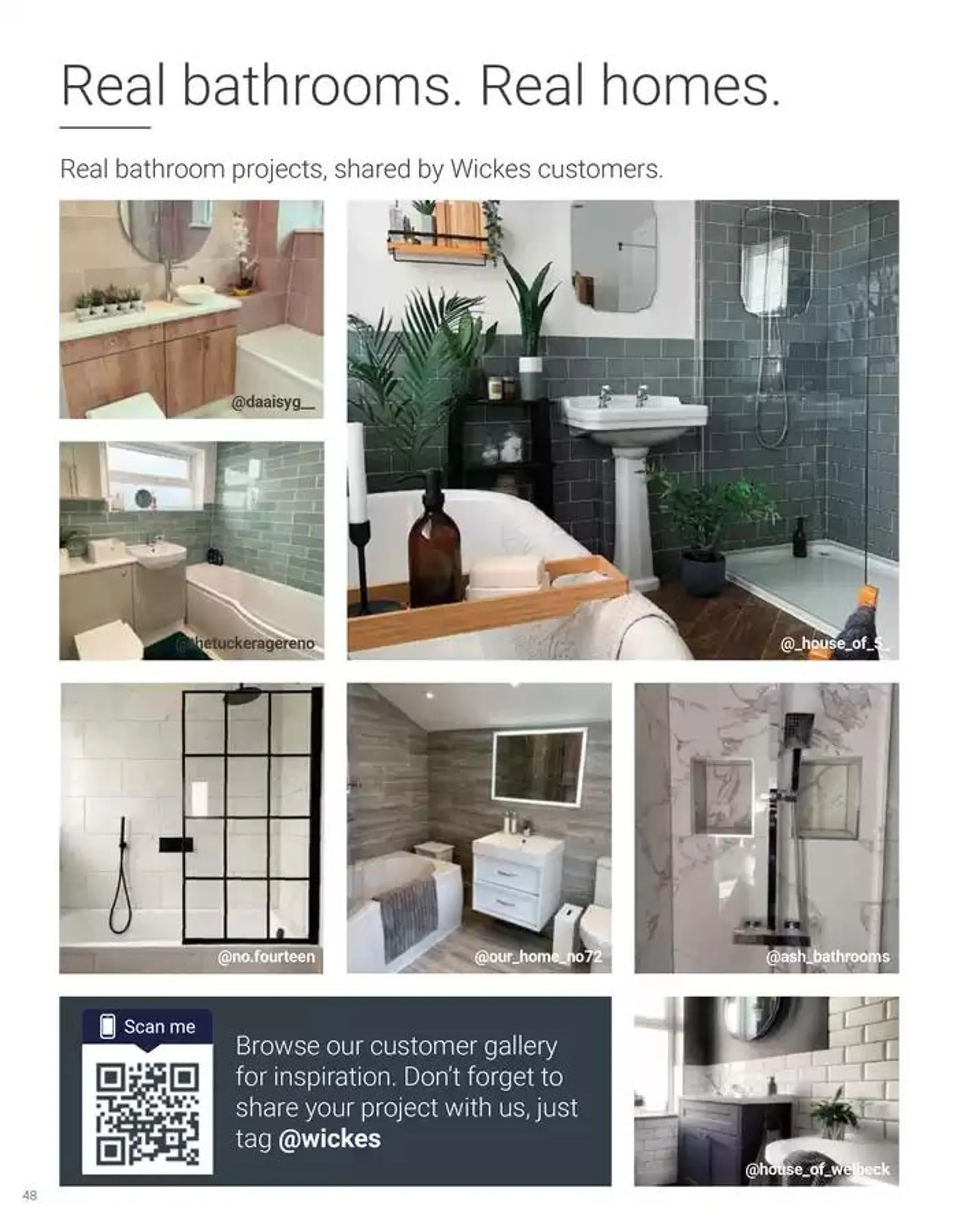 Wickes Bespoke Bathrooms brochure from 5 November to 31 December 2024 - Catalogue Page 48