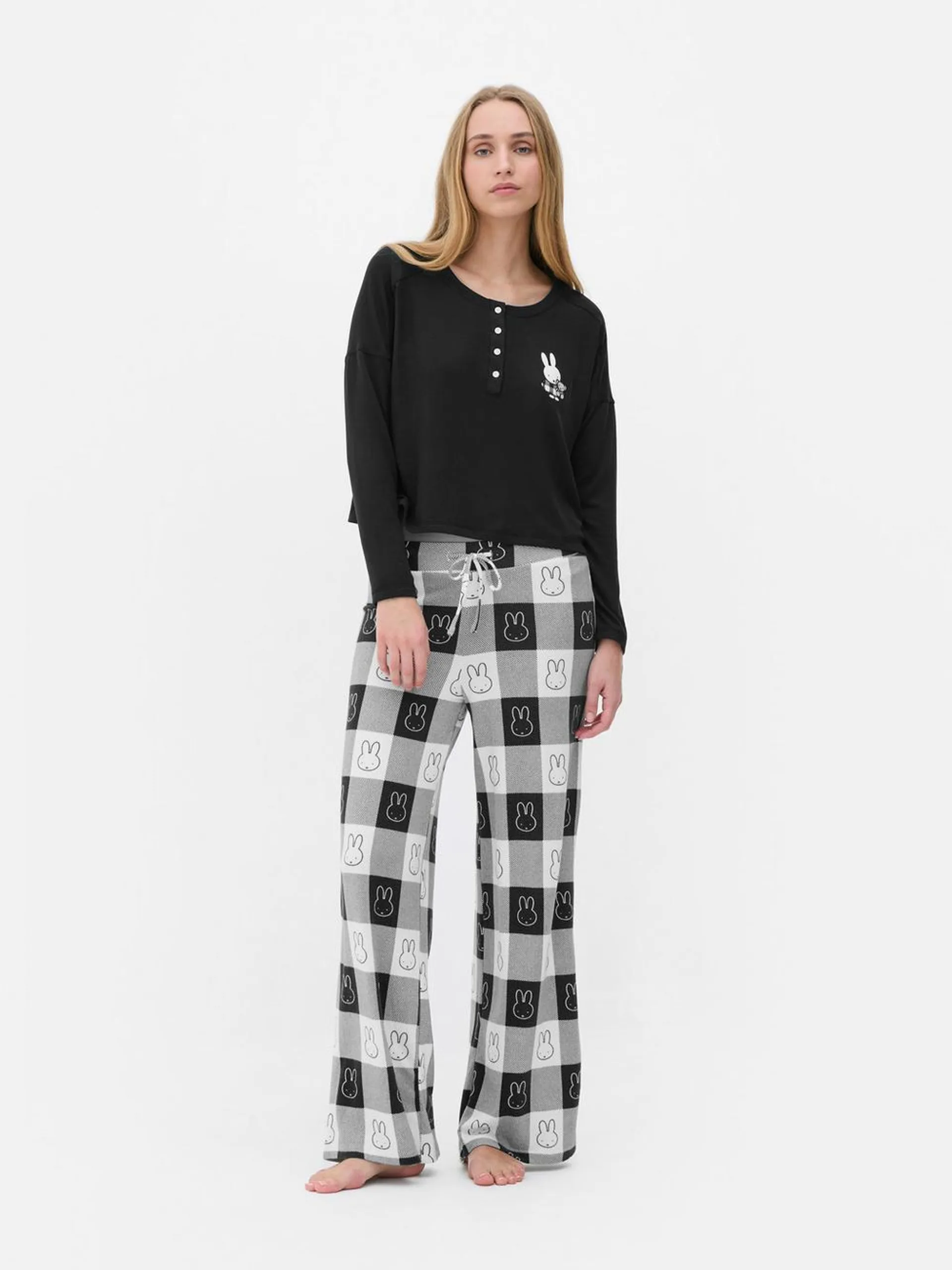 Miffy Gingham Check Pyjama Bottoms