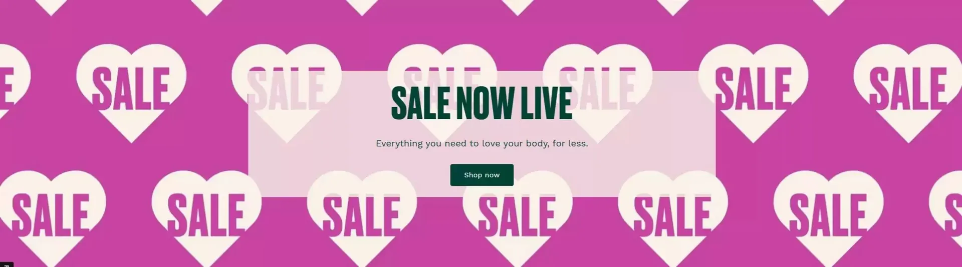 Sale Now Live  - 1