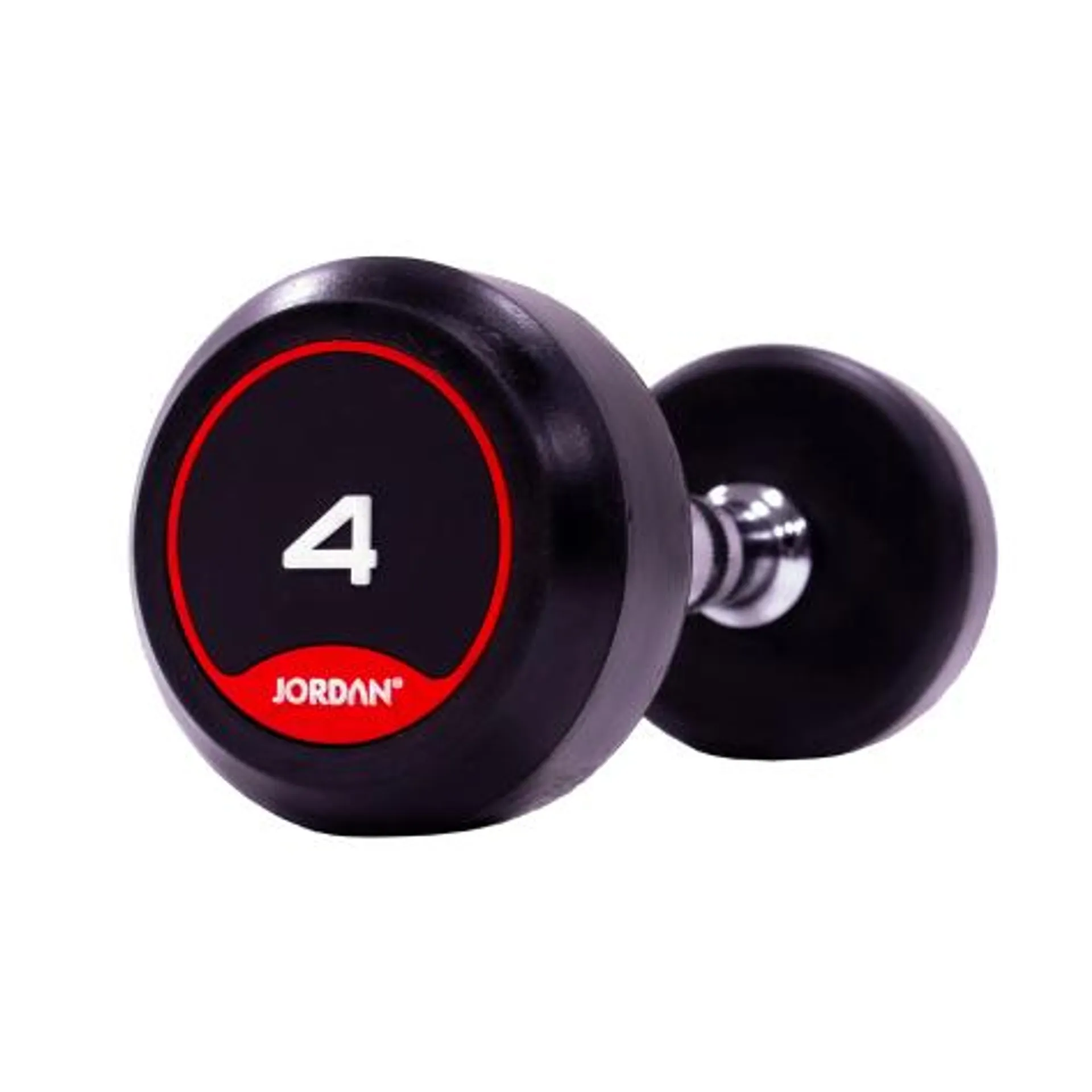 JORDAN 4kg Classic Rubber Dumbbells (x2)