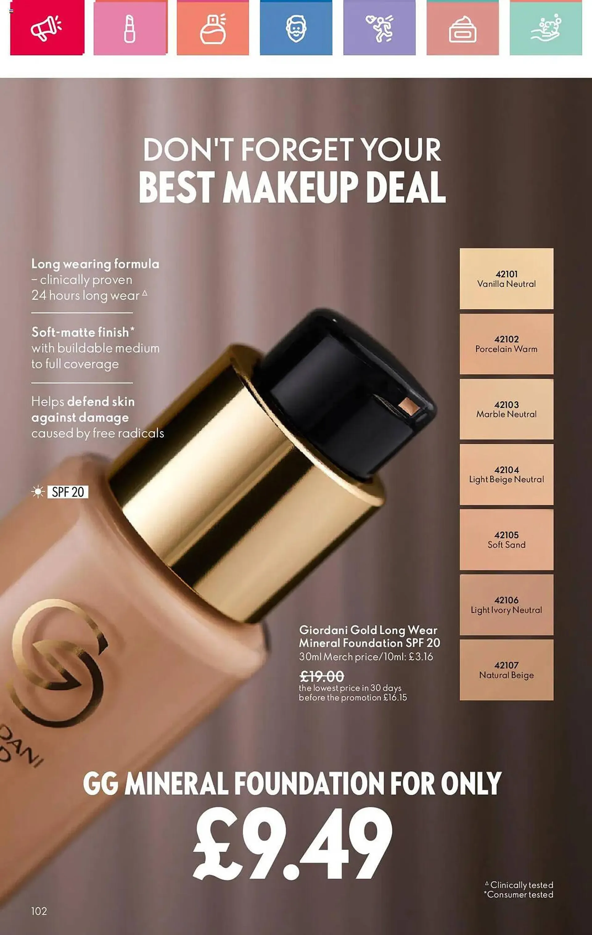 Oriflame leaflet from 3 January to 22 January 2025 - Catalogue Page 102