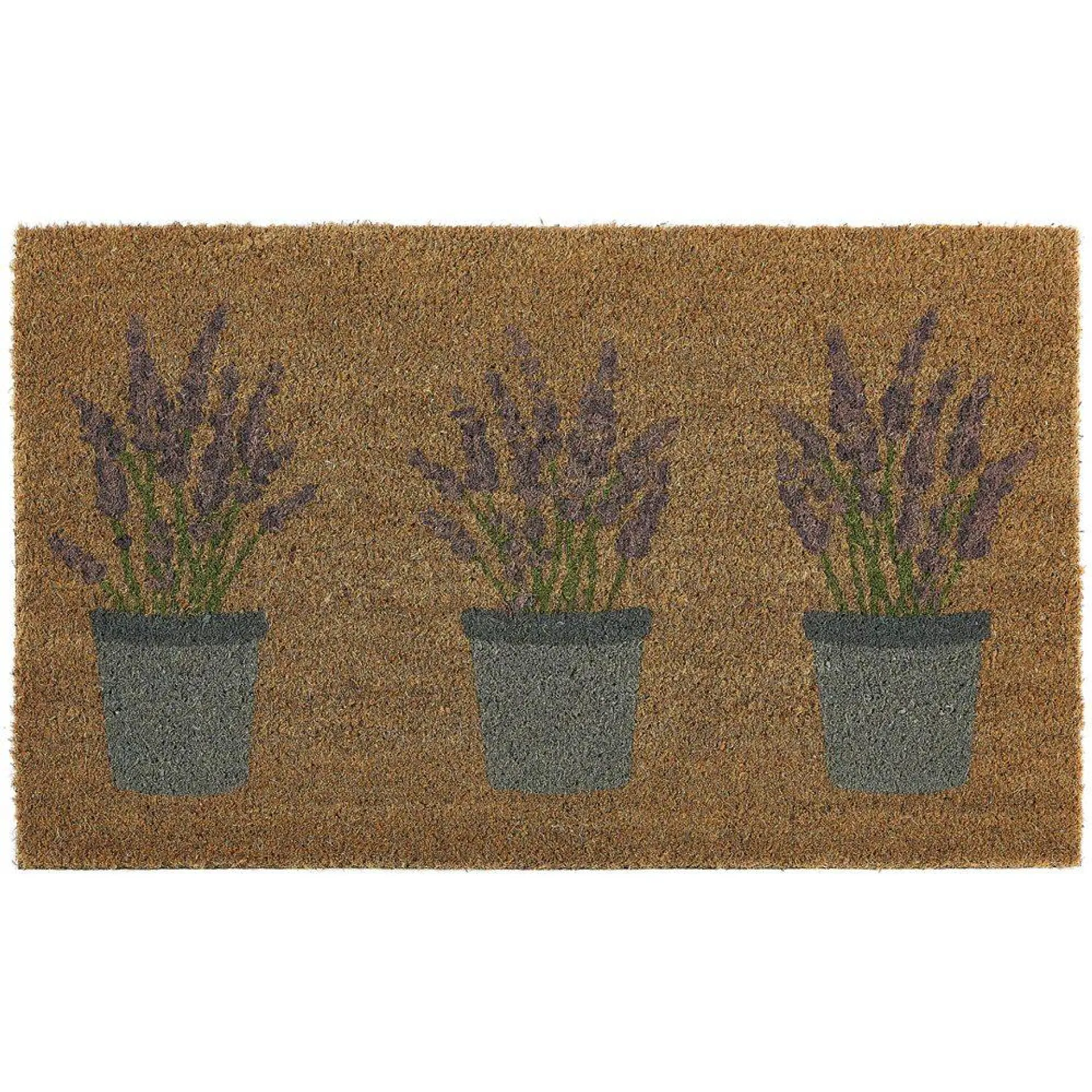 Coir Door Mat Lavender