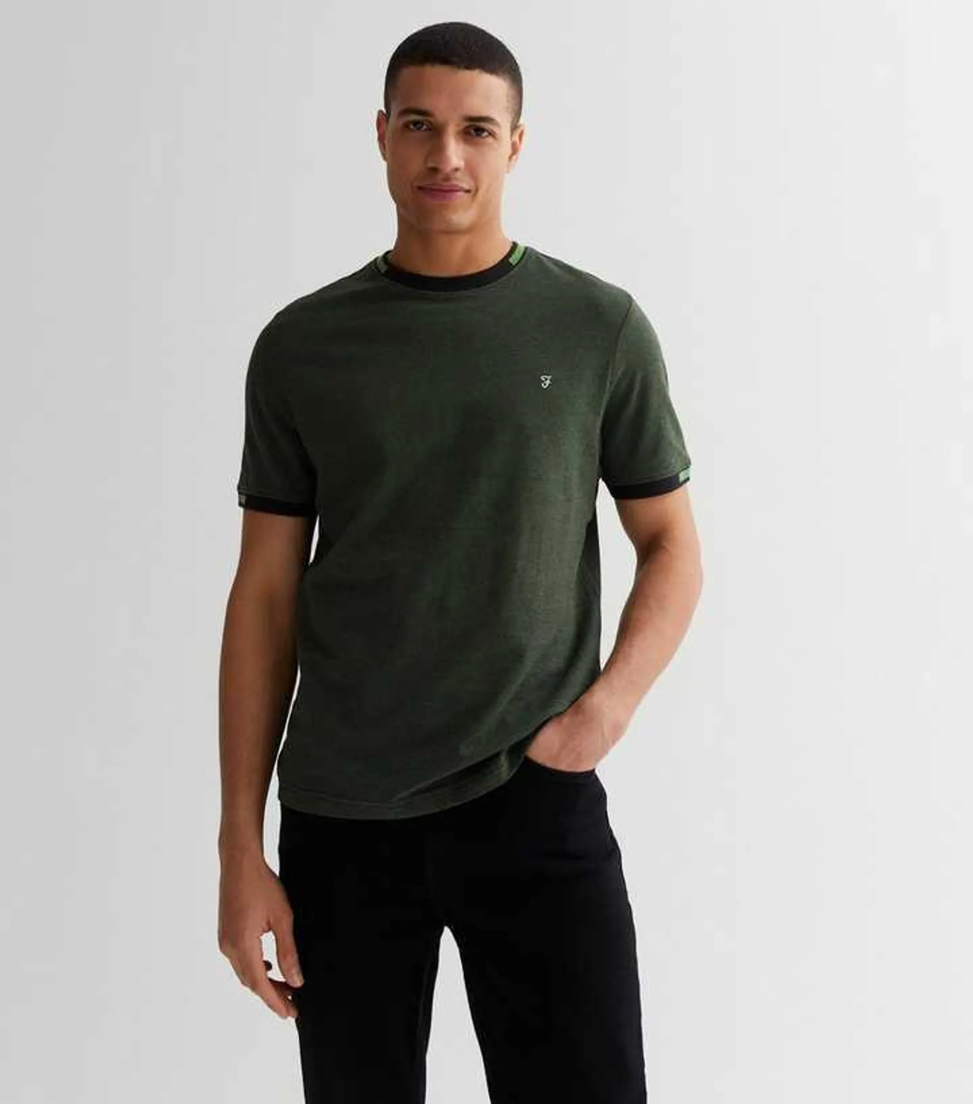 Farah Dark Green Short Sleeve T-Shirt