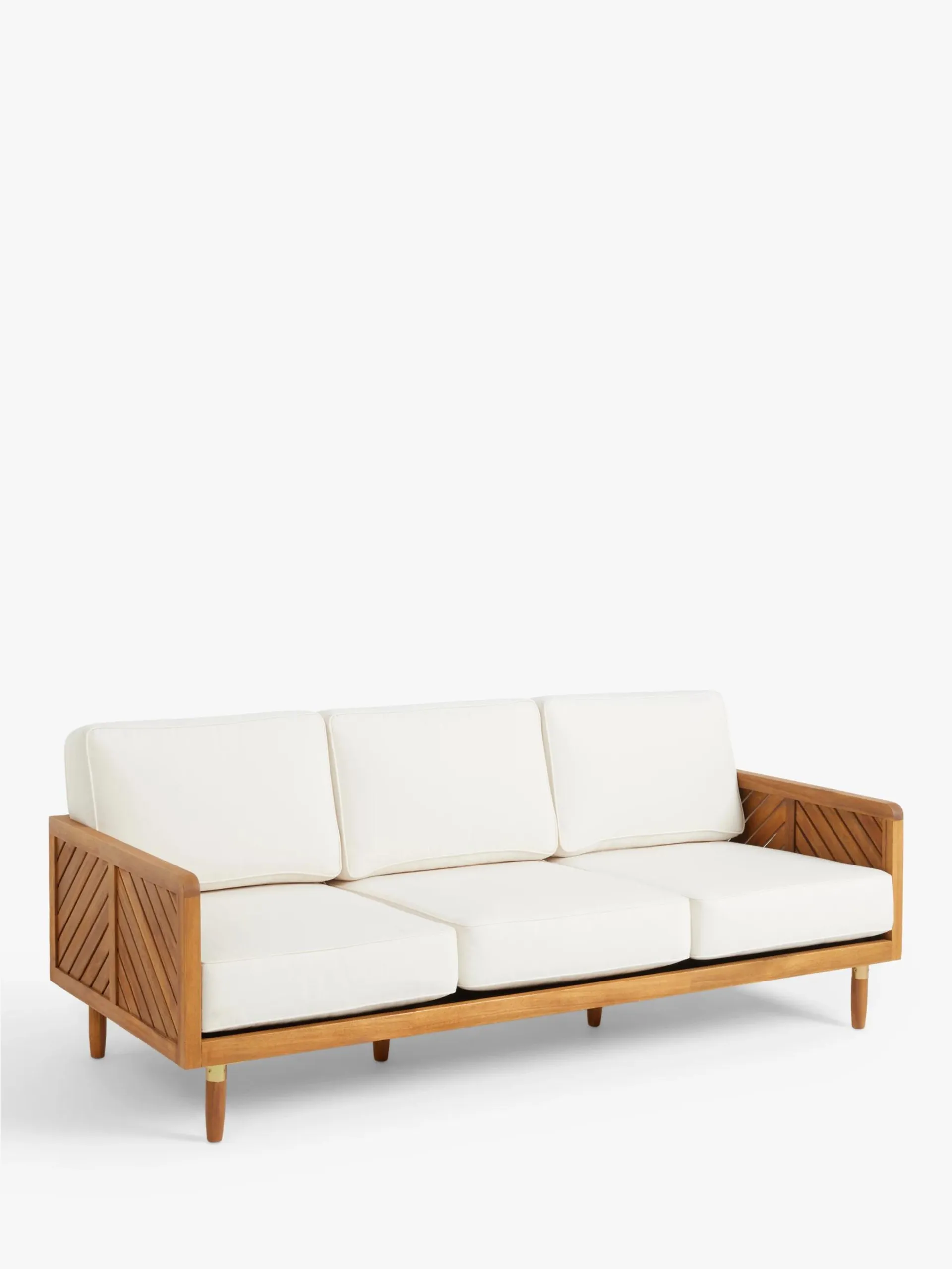 John Lewis + Swoon Franklin 3-Seater Garden Sofa, FSC-Certified (Acacia Wood)