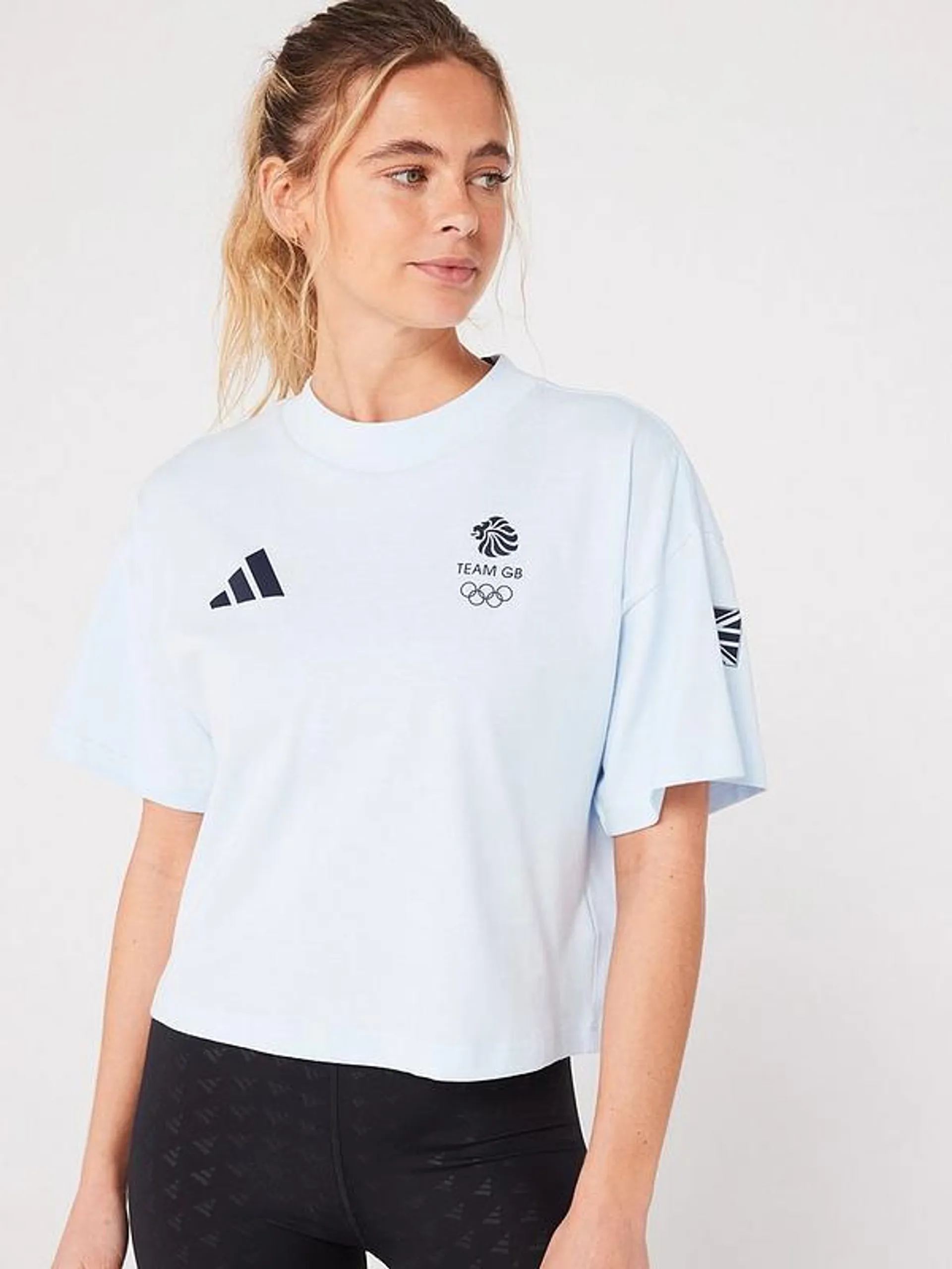 Women's Team GB Crop Tee - Blue