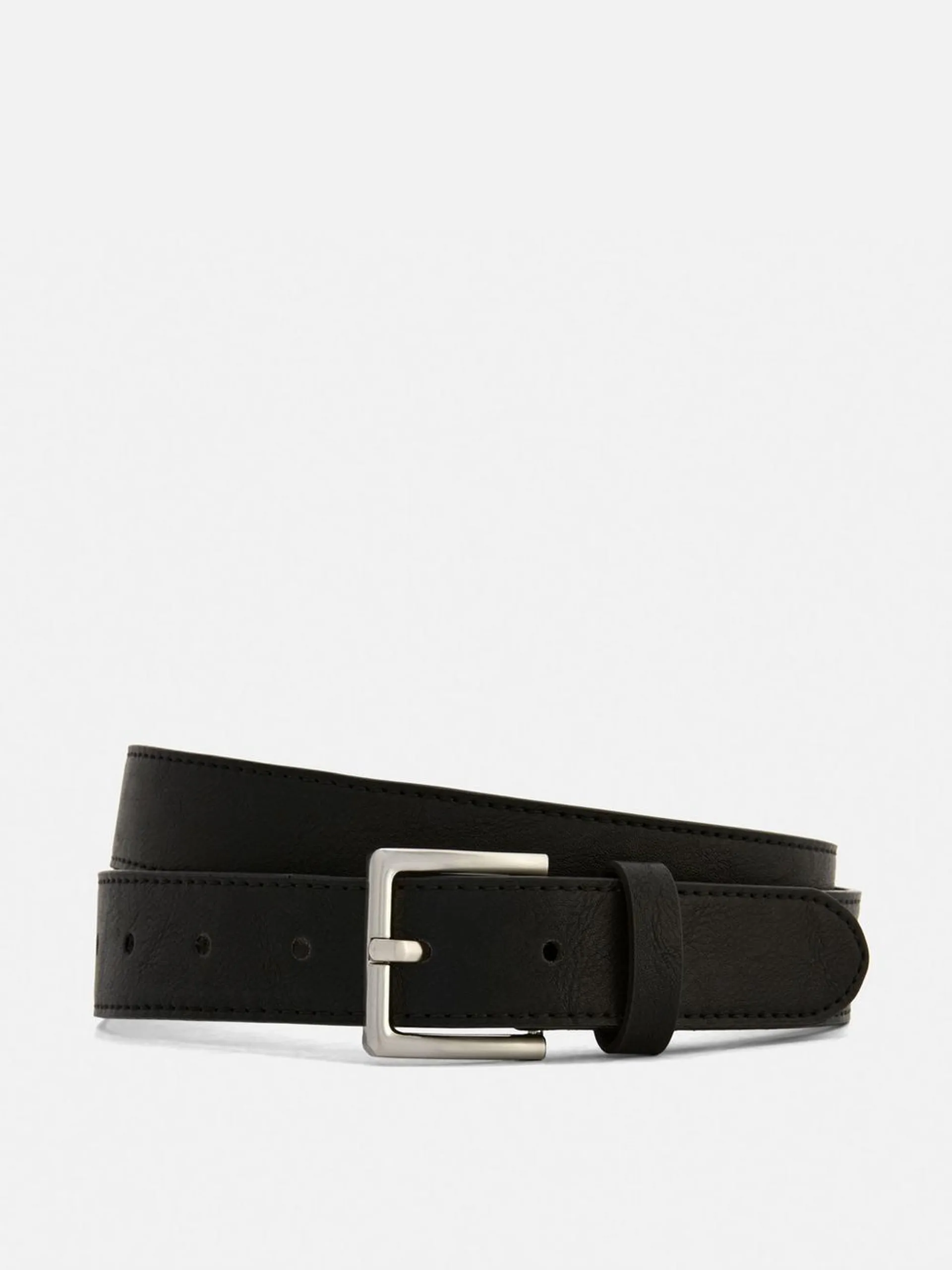 Slim Faux Leather Belt