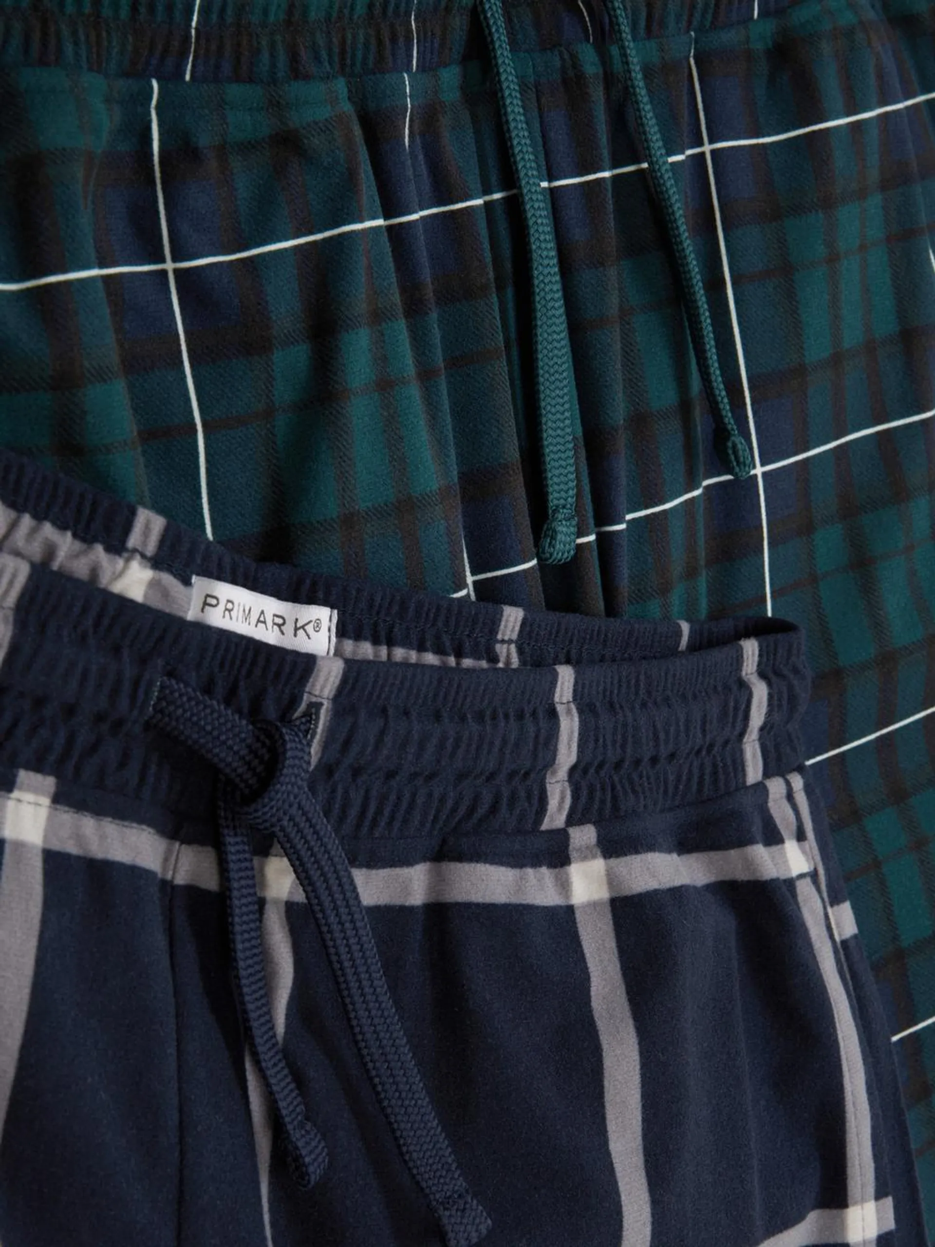 2pk Check Pyjama Bottoms