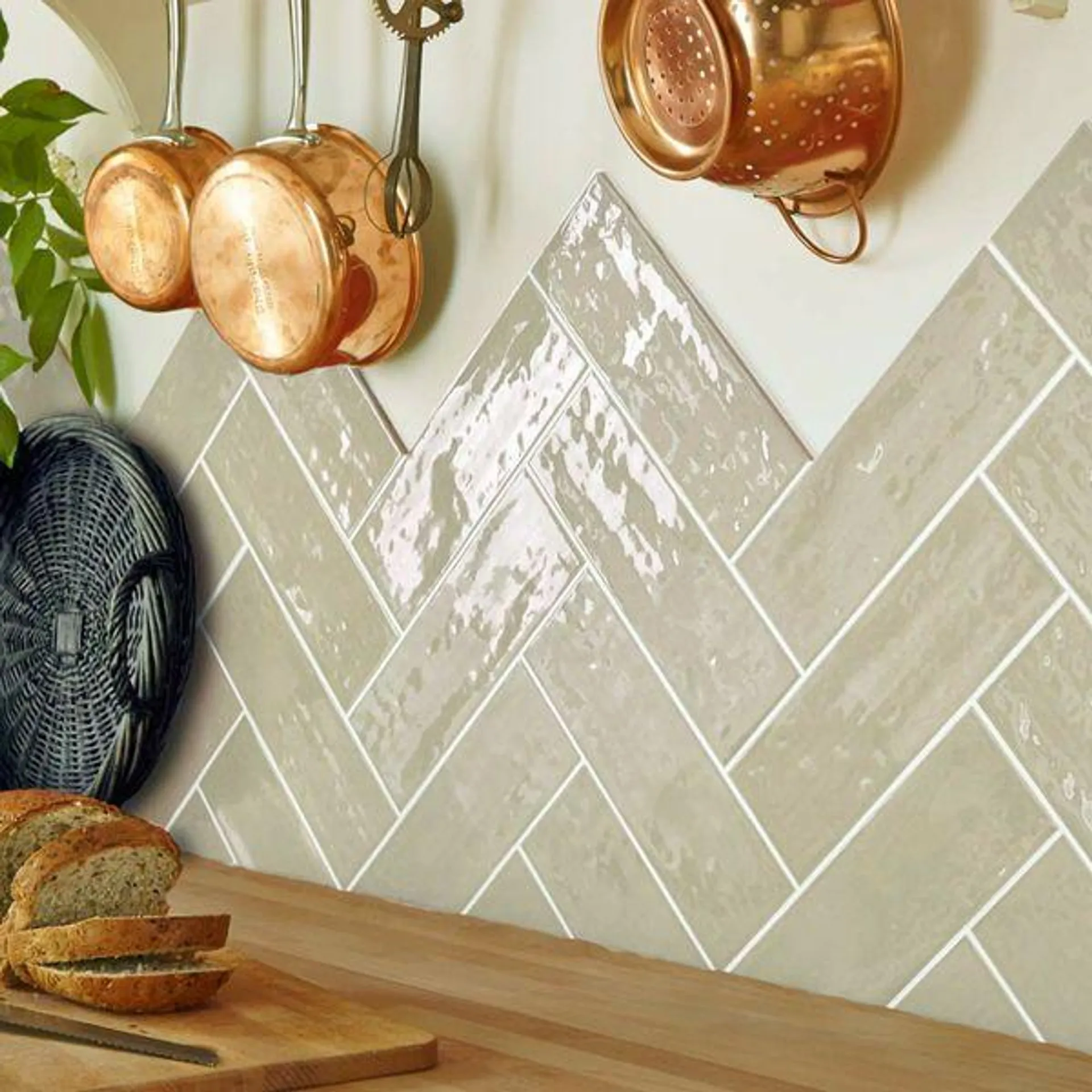 Almond Rustic Metro Tiles