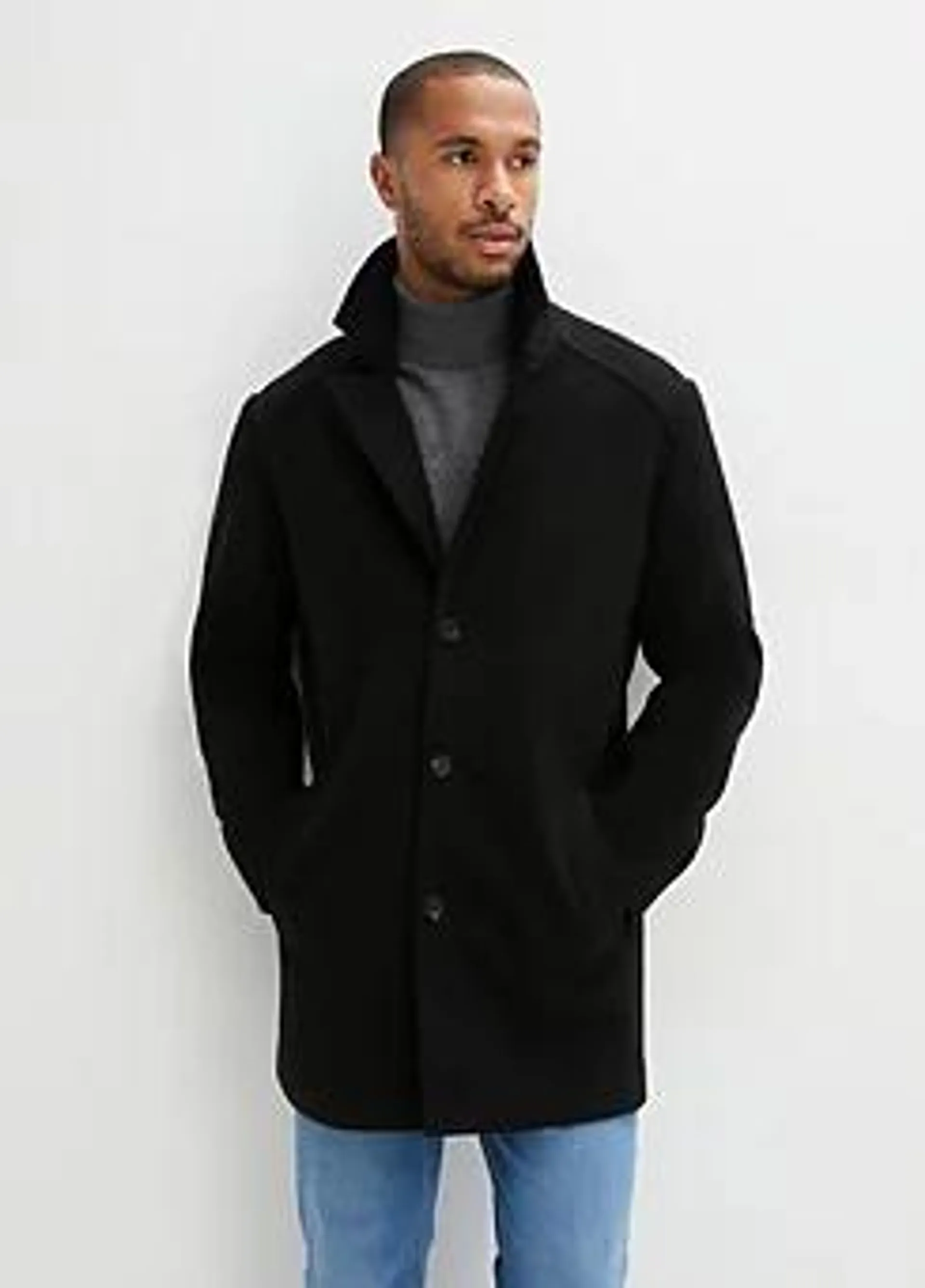 Wool Mix Short Coat