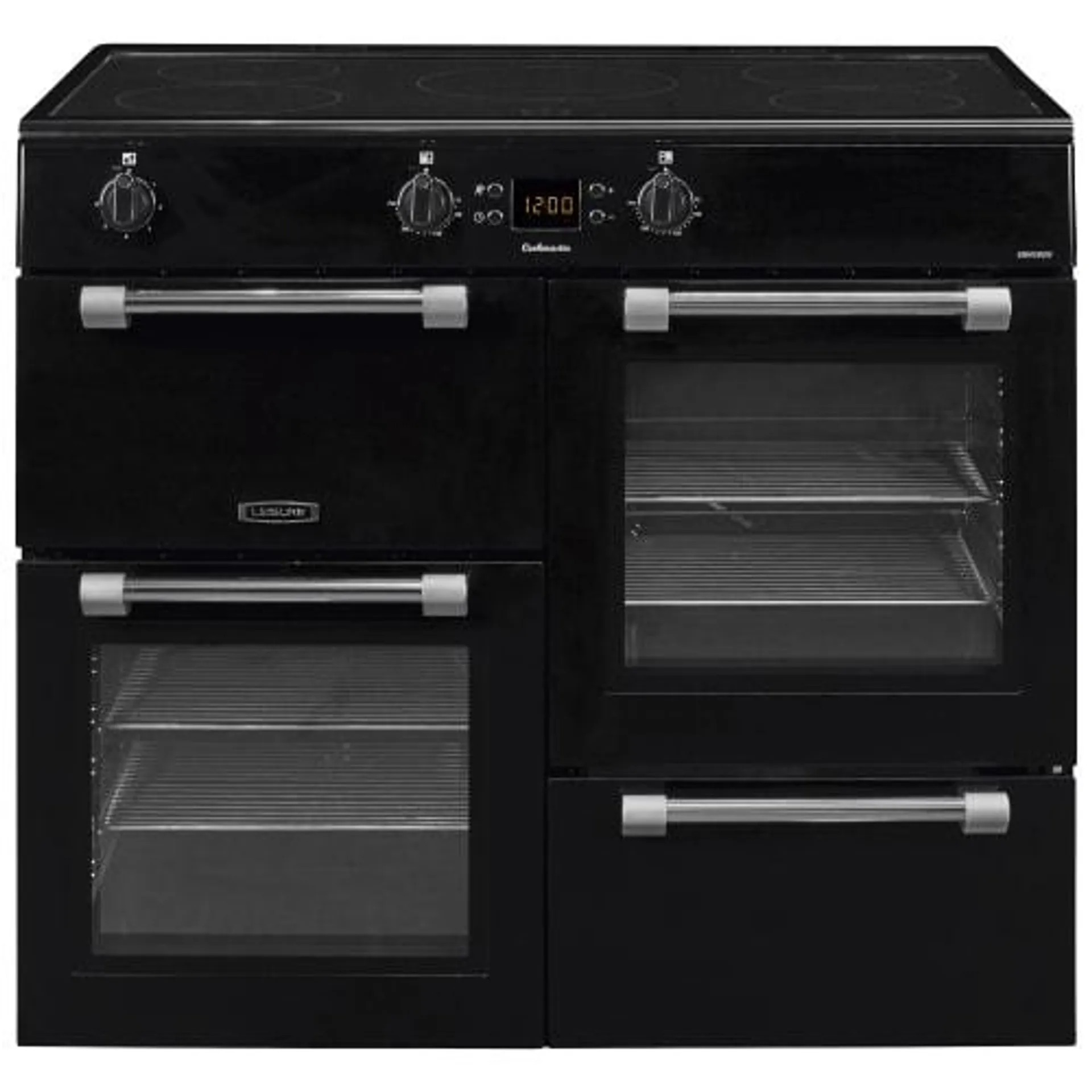 Leisure Cookmaster 100cm Induction Range Cooker - Black