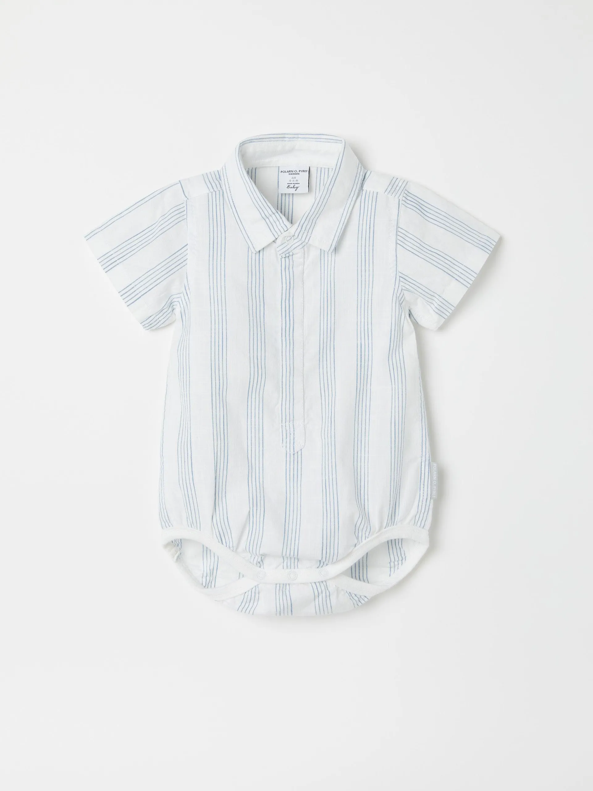 Striped Collared Babygrow