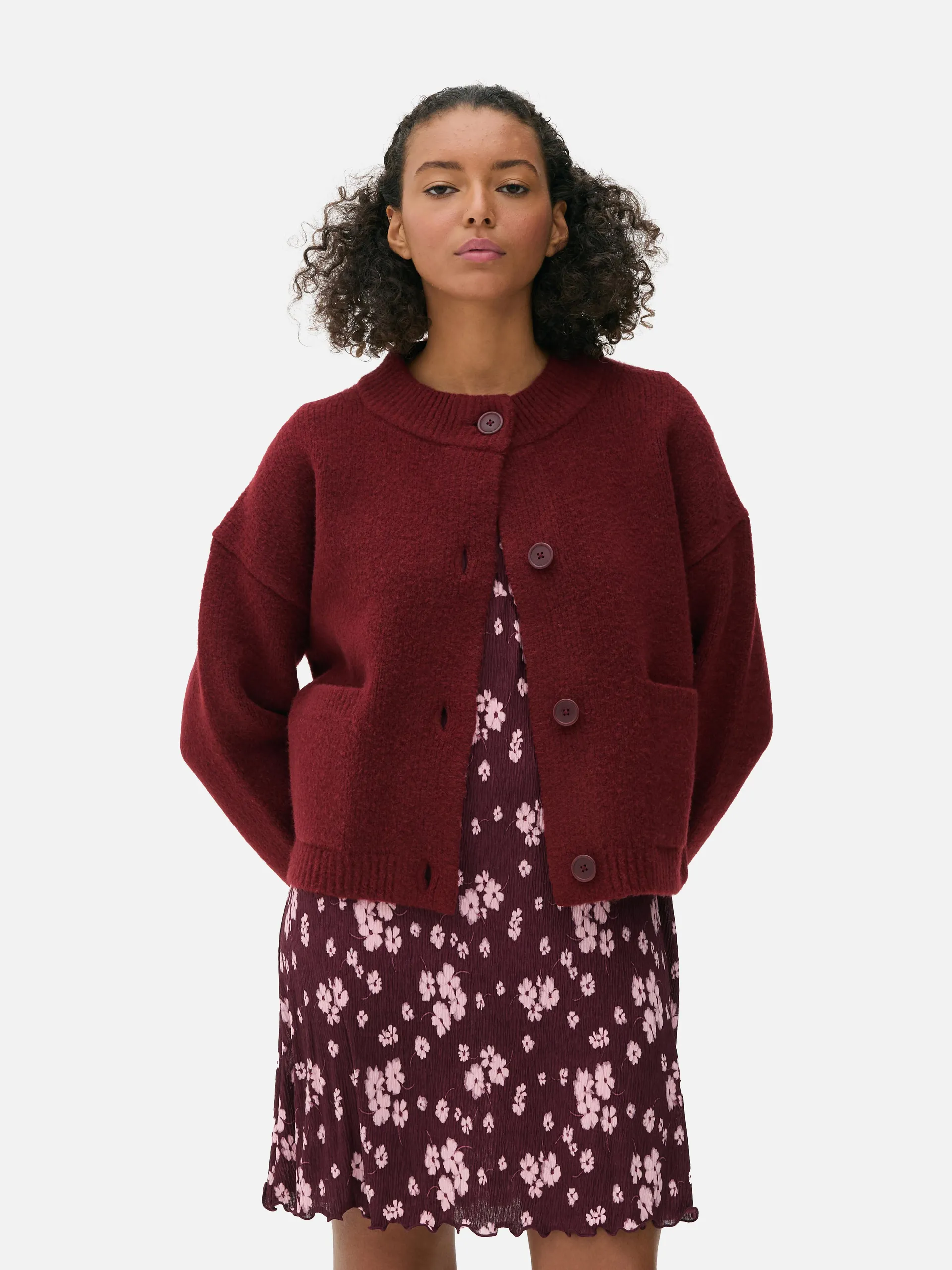 Relaxed Button Front Cardigan