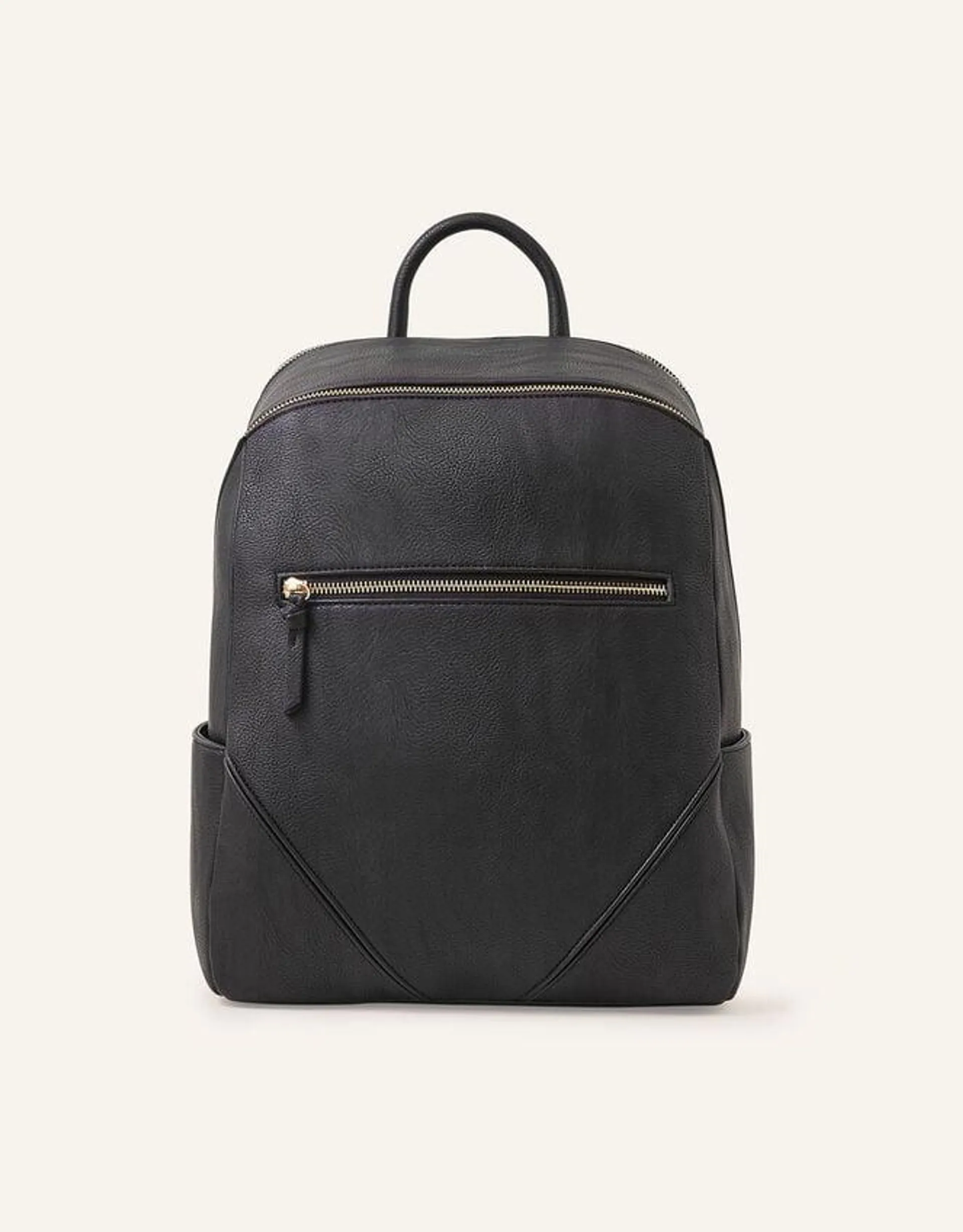 Classic Zip Around Backpack Black