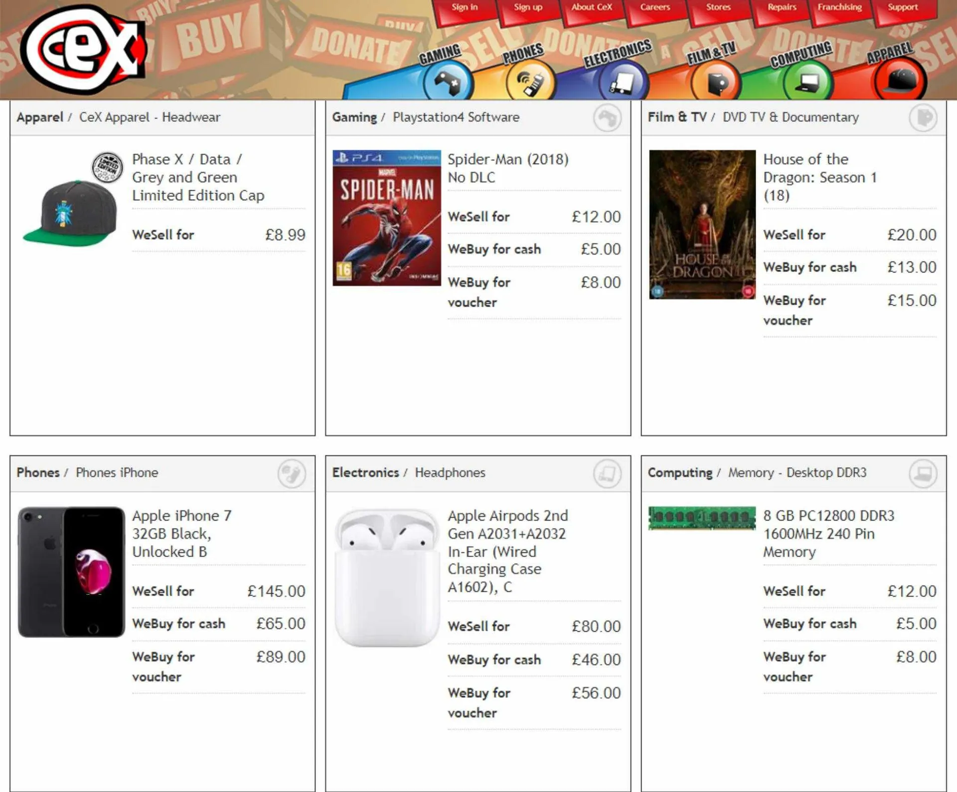 CeX Weekly Offers - 2