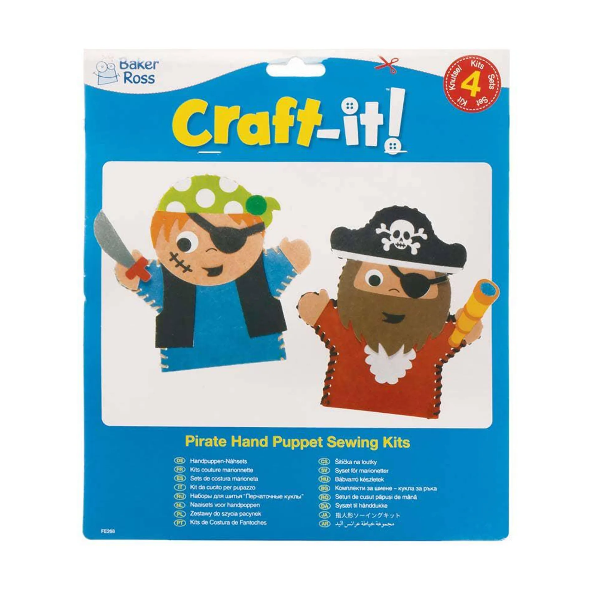 Pirate Hand Puppet Sewing Kits