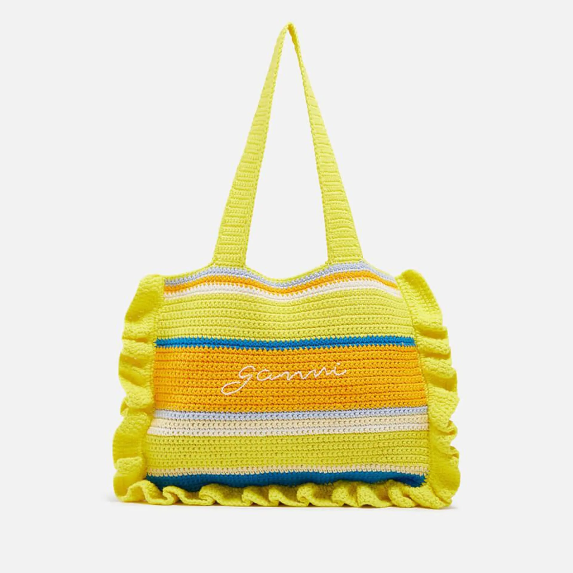 Ganni x Coggles Crocheted Cotton Tote Bag