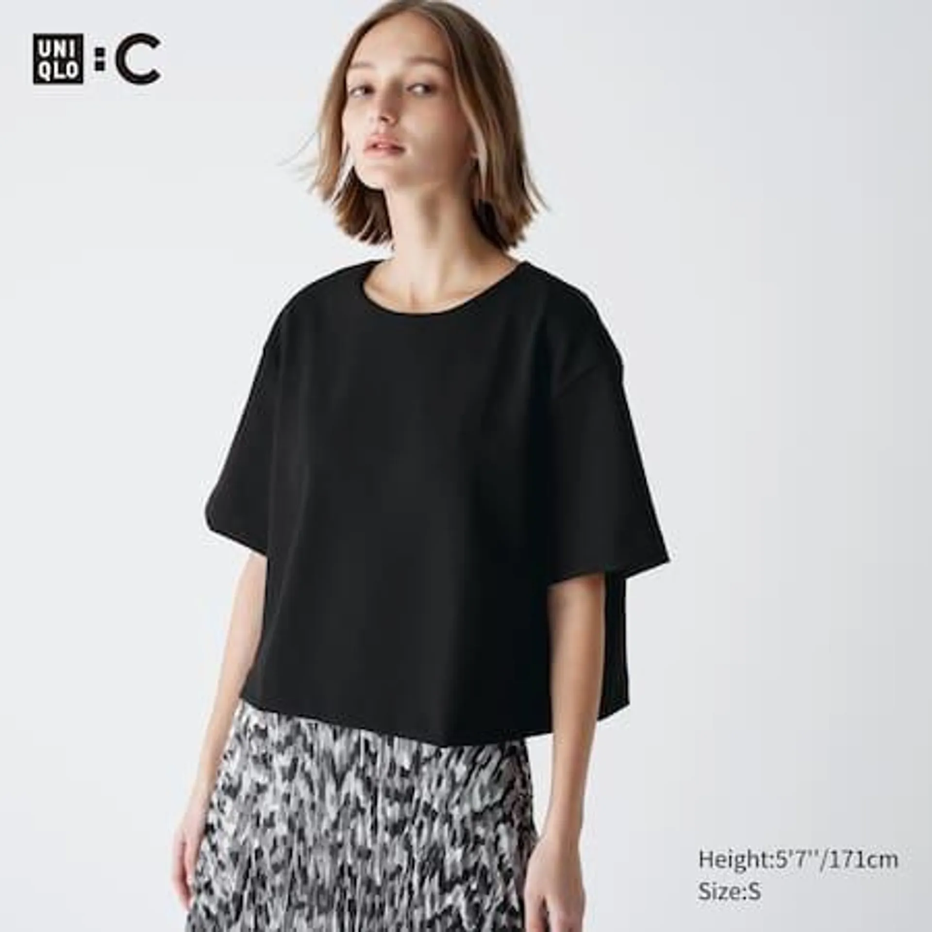 Crepe Jersey Short Sleeved T-Shirt