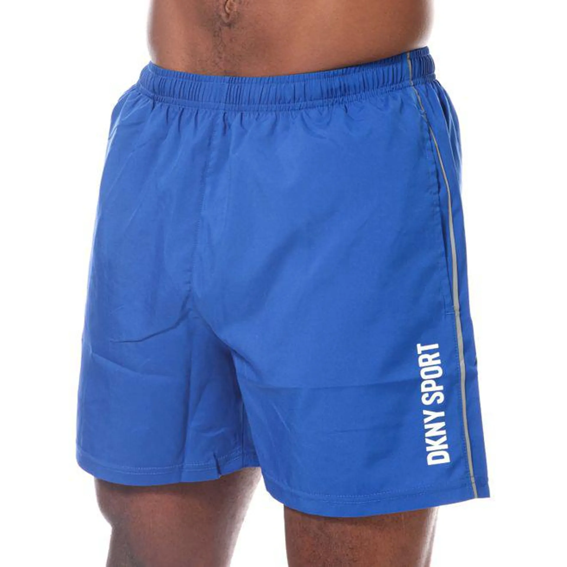 DKNY Mens Nemesis Running Shorts in Blue
