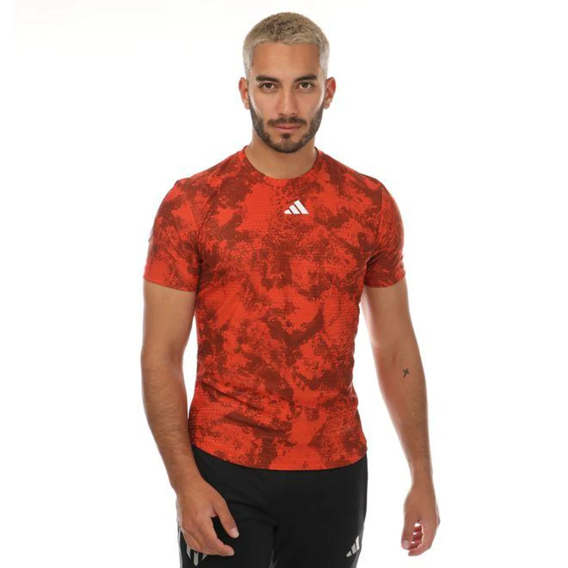 adidas Mens Tennis Paris Heat RDY T-Shirt in Red