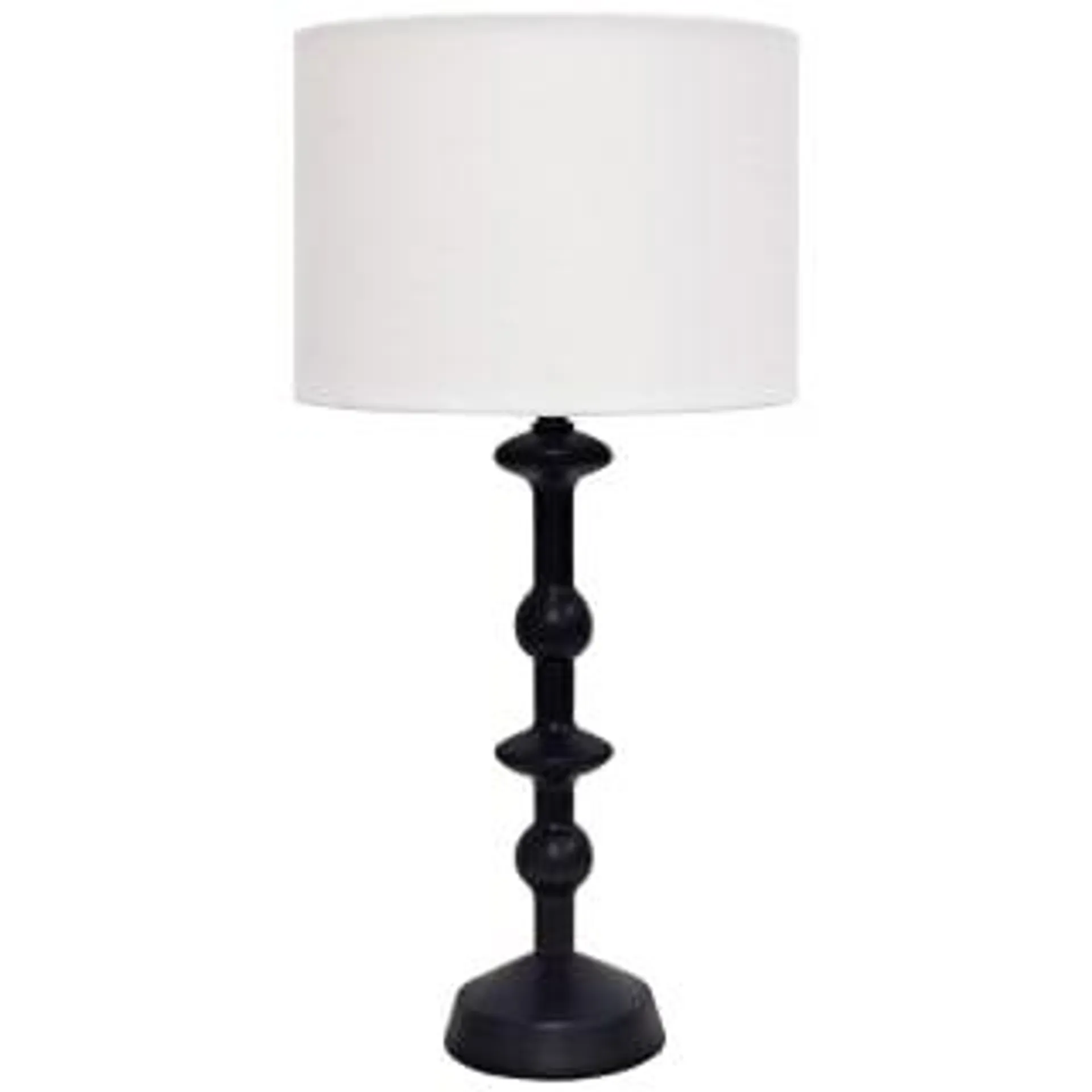 Spindle Table Lamp - Black