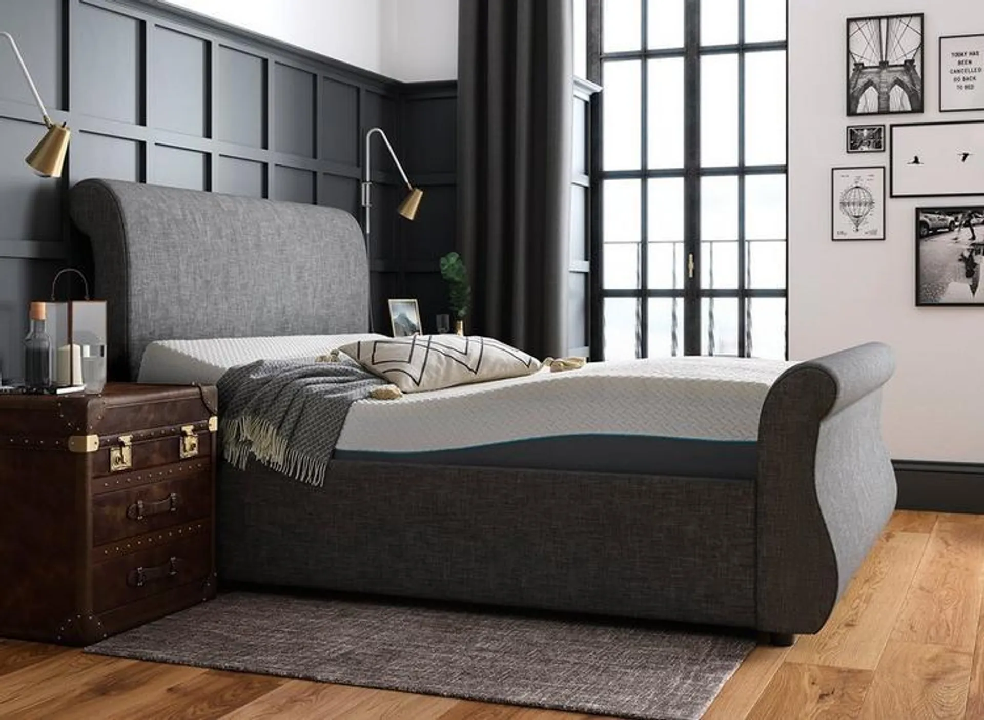 Detroit Sleepmotion Adjustable Upholstered Bed Frame