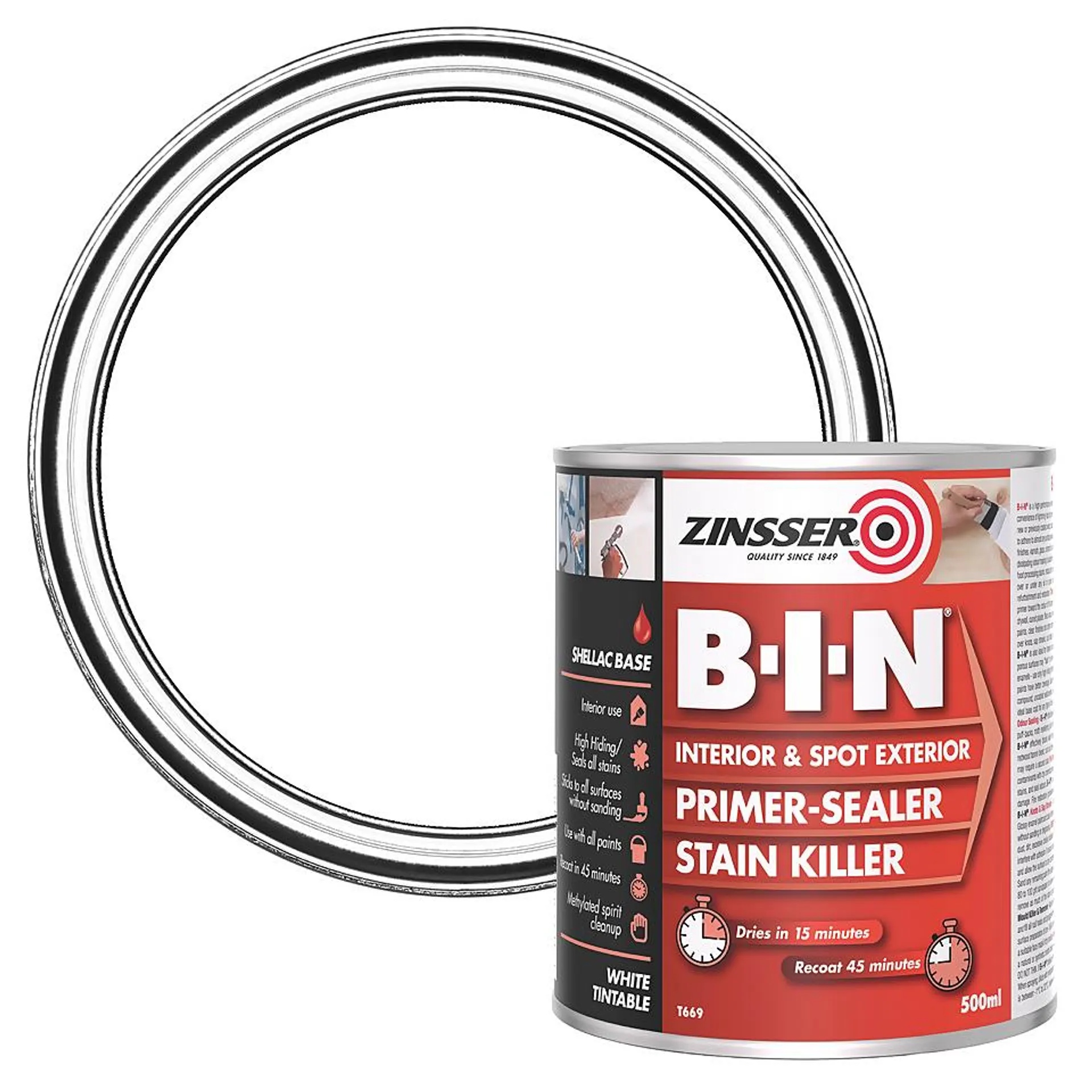 Zinsser B-I-N Primer - 2.5L